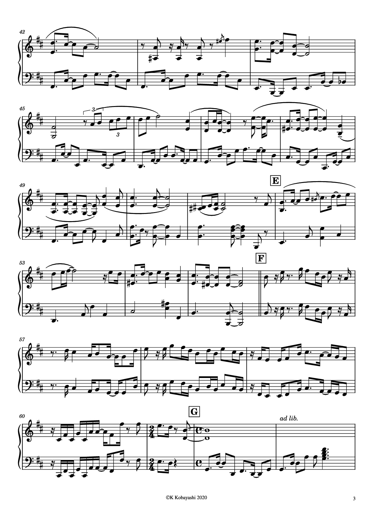 Page 3 of Sheet music PDF Piano Spain Piano - Composer:Chick Corea