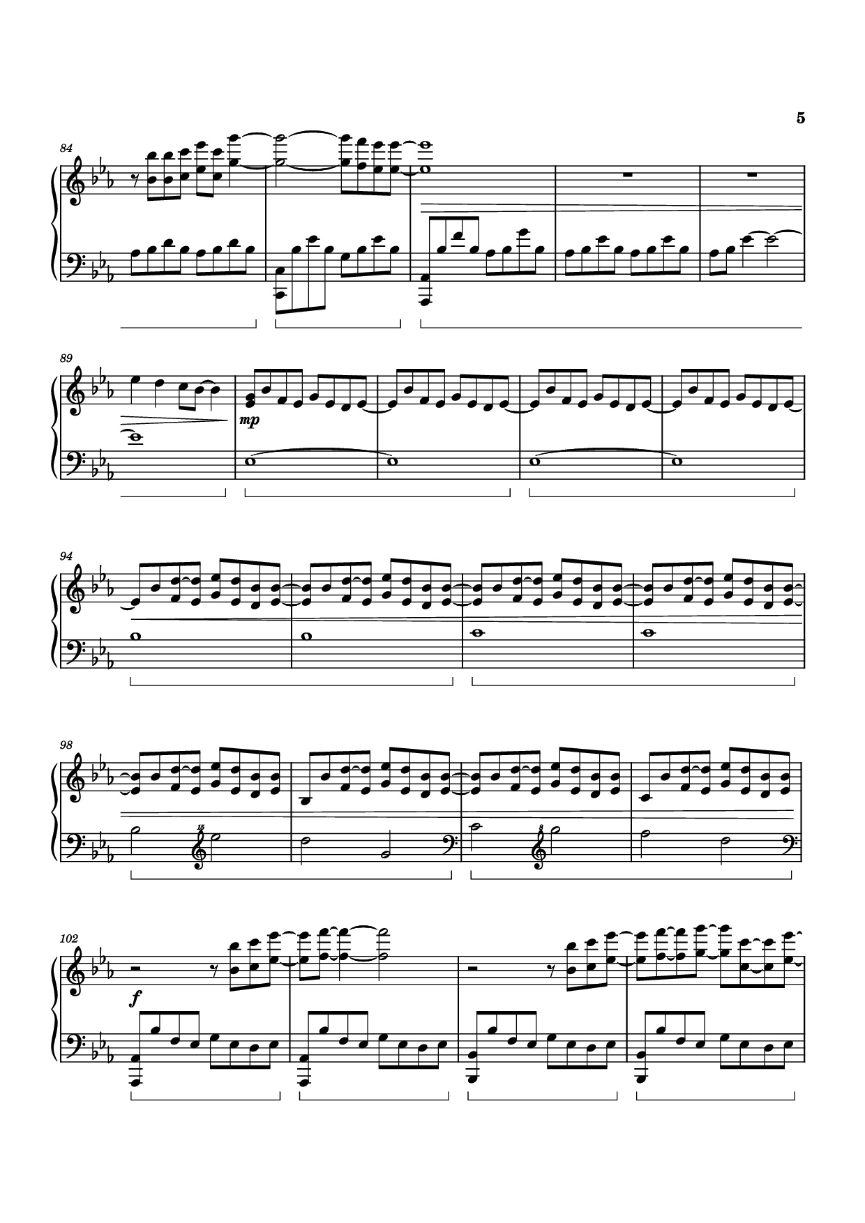 Page 5 of Sheet music PDF Piano Turning Page Piano - Fiji Life