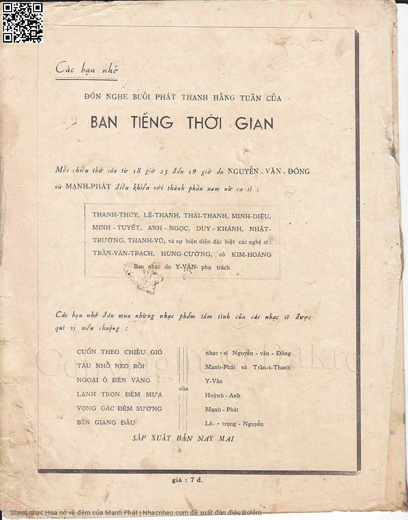 Page 4 of Sheet music PDF Hoa nở về đêm - Mạnh Phát