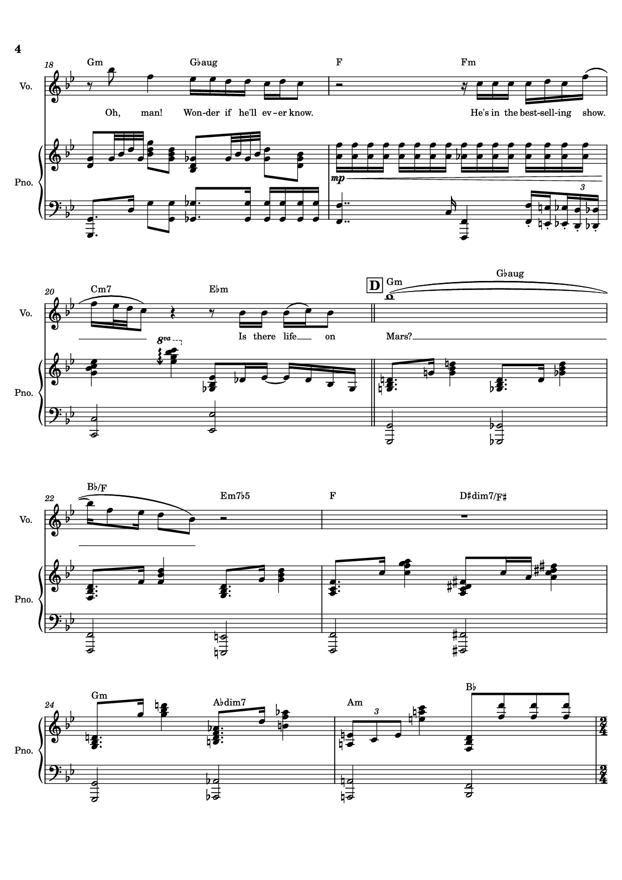 Page 4 of Sheet music PDF Life On Mars? – David Bowie - Undefined