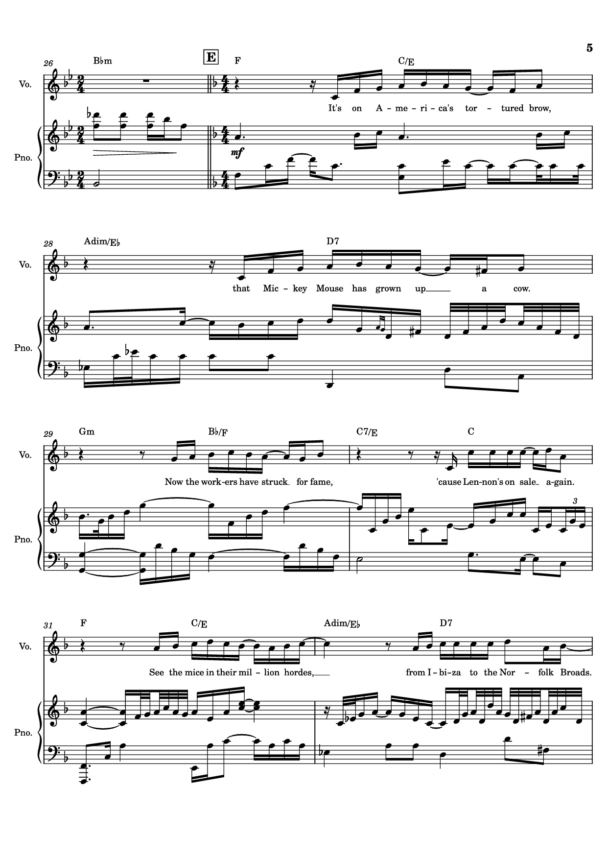 Page 5 of Sheet music PDF Life On Mars? – David Bowie - Undefined