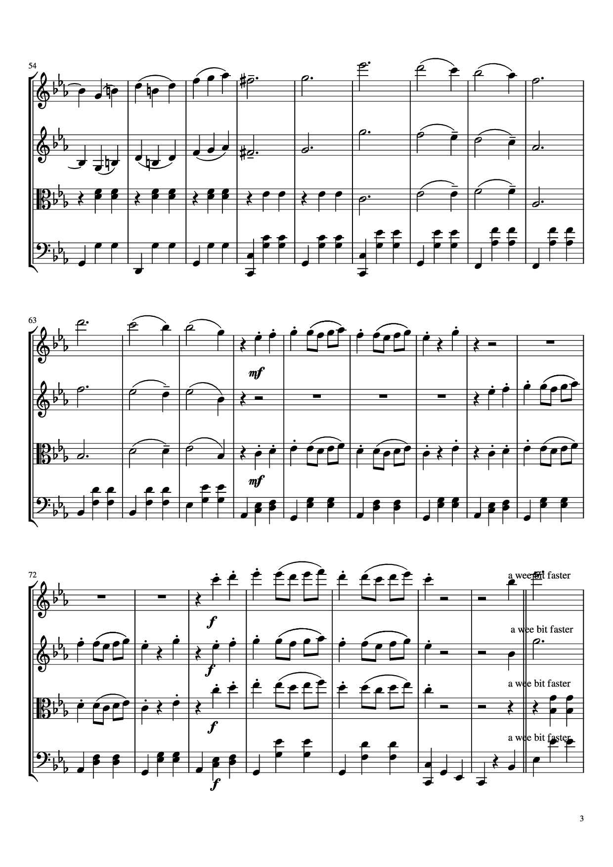 Page 3 of Sheet music PDF Waltz No. 2 From Suite for Variety Orchestra Violin - Shostakovich Transcribed by C. Han