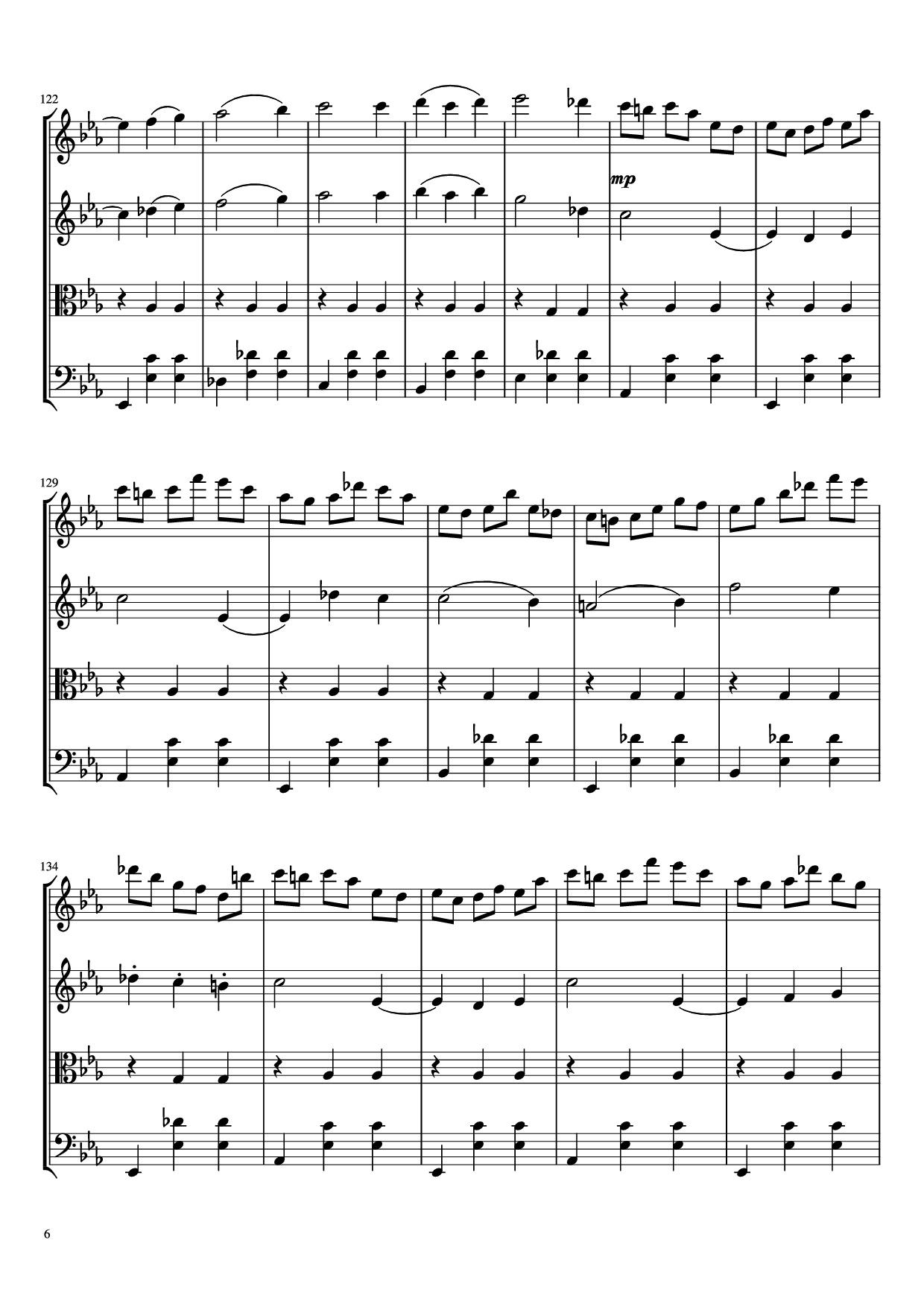 Page 6 of Sheet music PDF Waltz No. 2 From Suite for Variety Orchestra Violin - Shostakovich Transcribed by C. Han