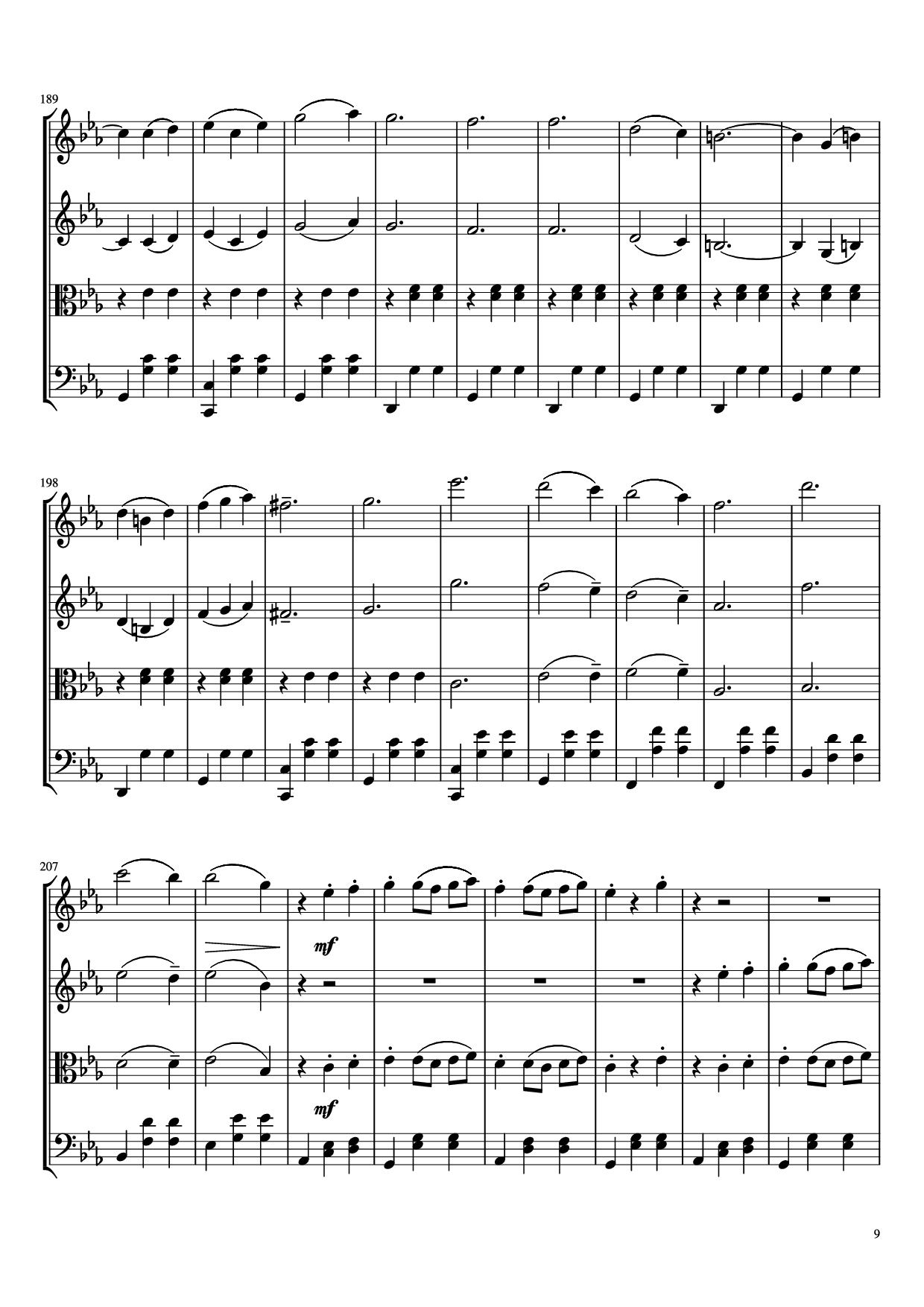 Page 9 of Sheet music PDF Waltz No. 2 From Suite for Variety Orchestra Violin - Shostakovich Transcribed by C. Han