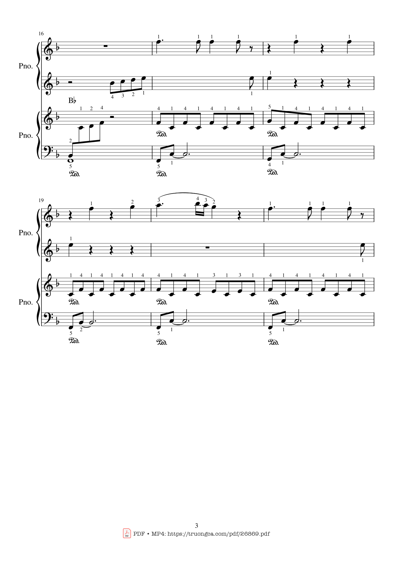 Page 3 of Sheet music PDF Piano My Heart Will Go On Piano duet - Céline Dion