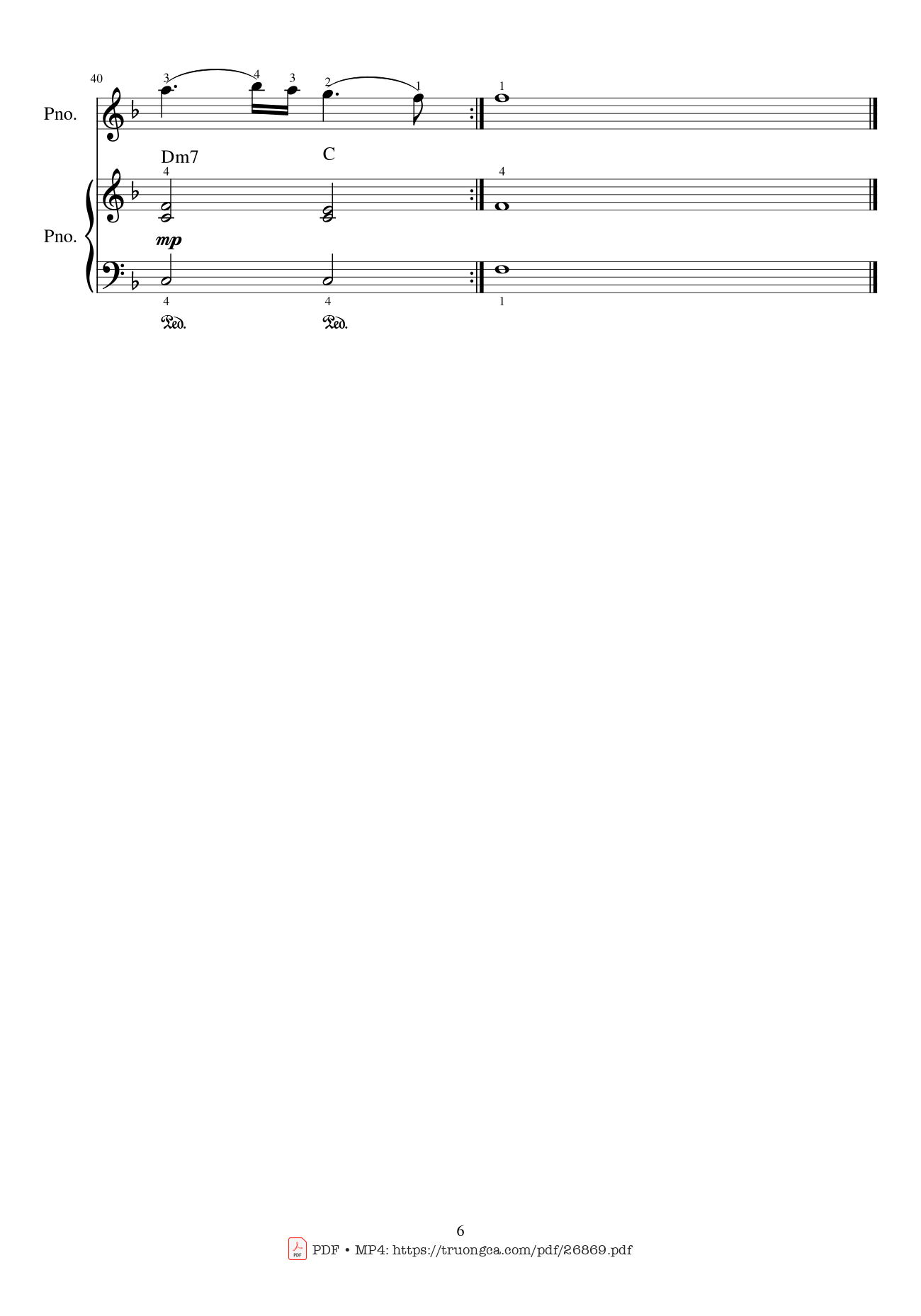 Page 6 of Sheet music PDF Piano My Heart Will Go On Piano duet - Céline Dion