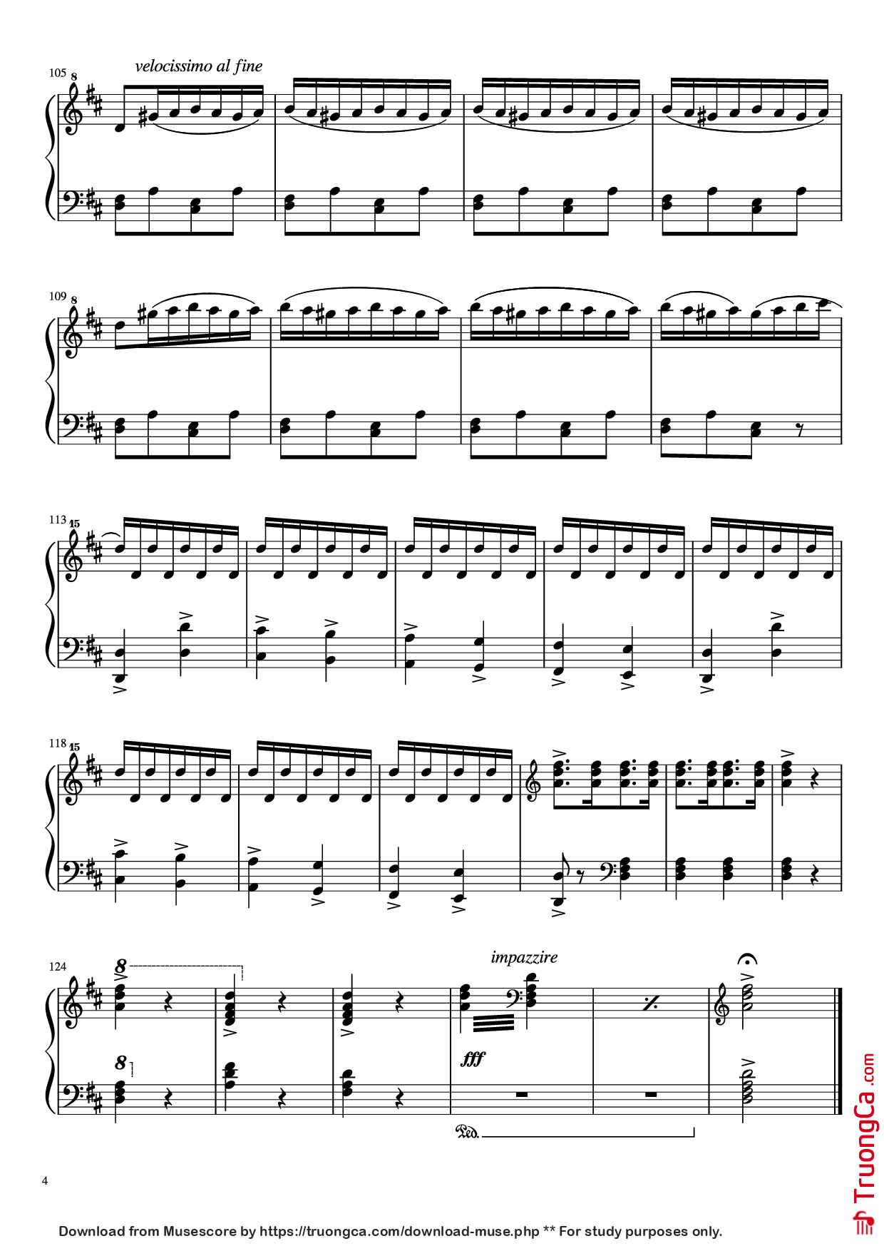 Page 4 of Sheet music PDF Piano CANCAN Piano - Jacques Offenbach (1819—1880