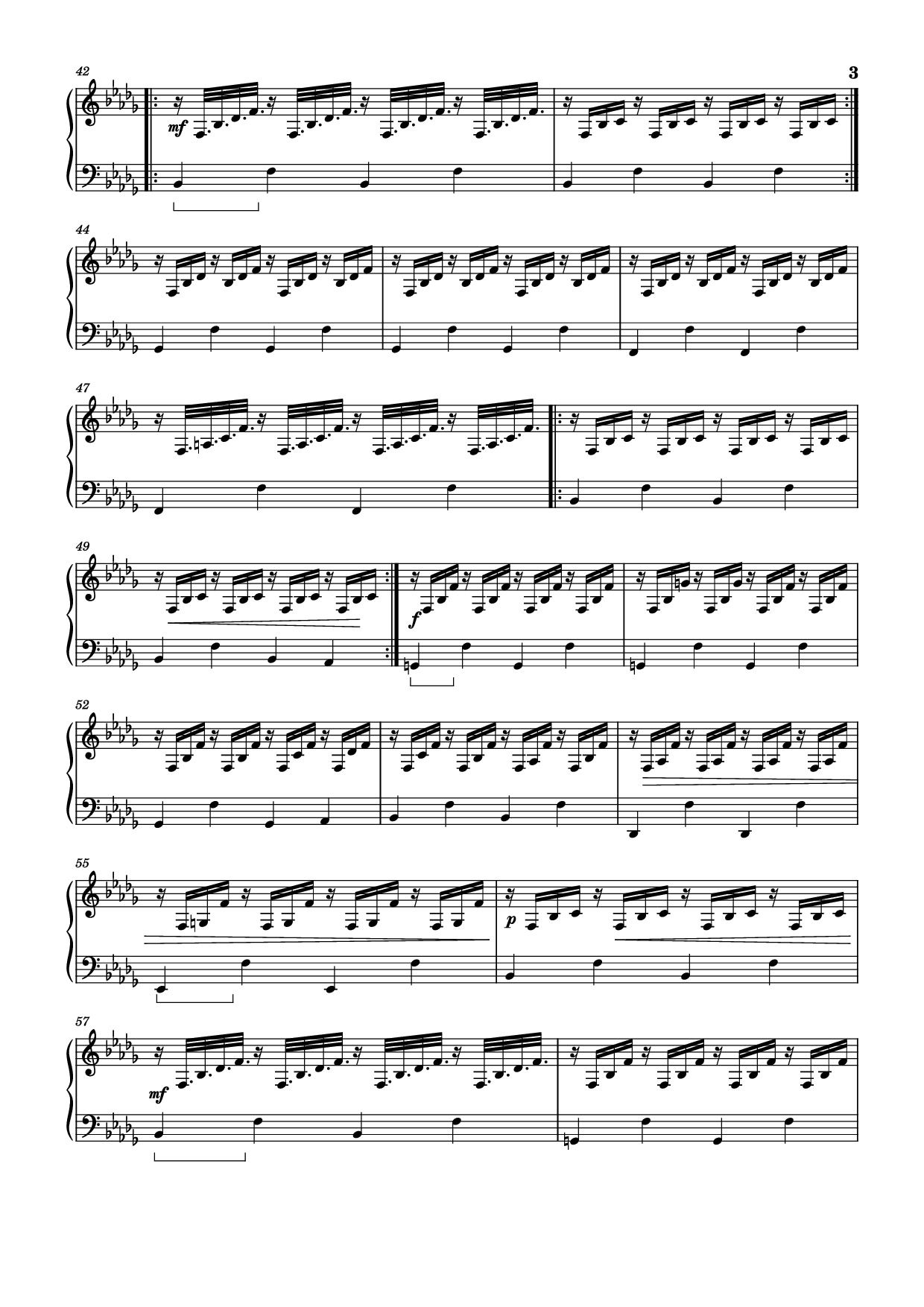 Page 3 of Sheet music PDF Piano Hammers - Nils Frahm - Undefined