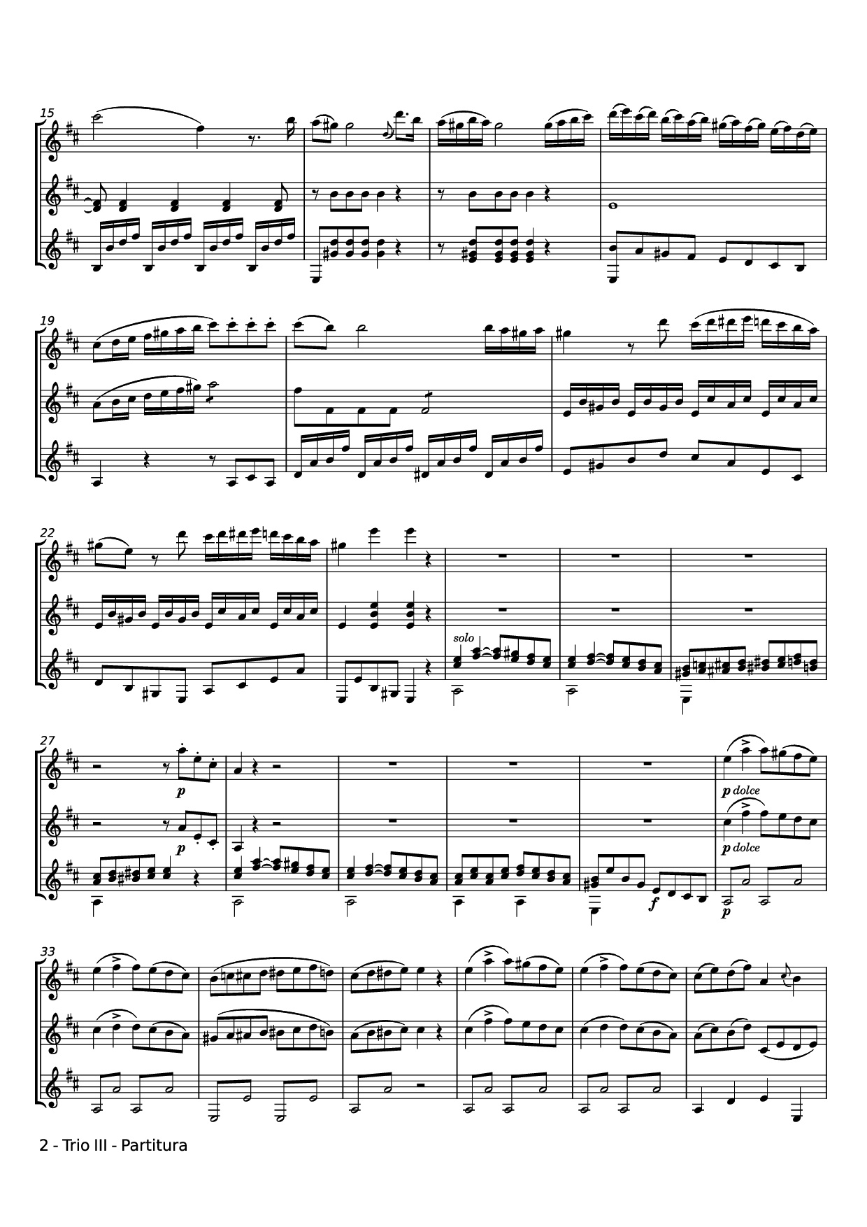 Page 2 of Sheet music PDF Trio III Guitar TAB - Zhest84