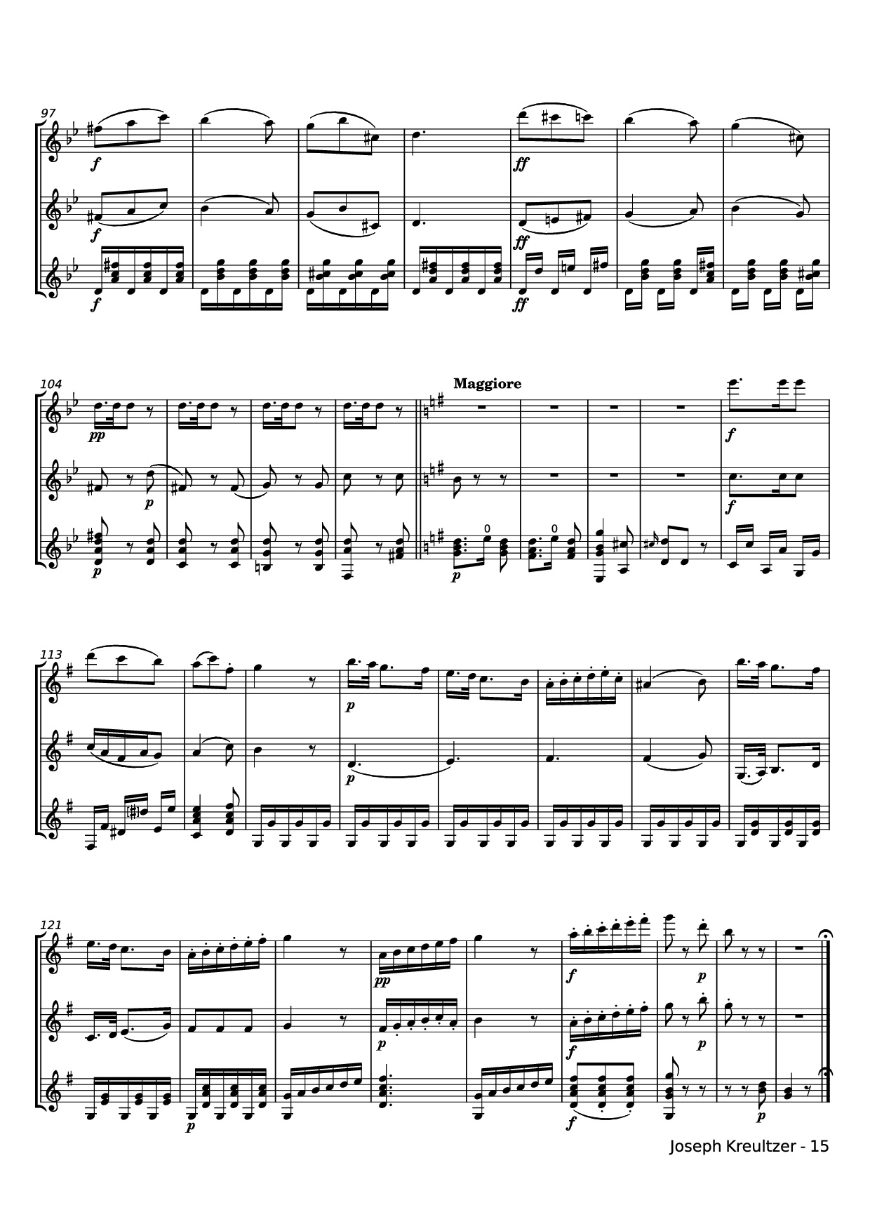 Page 15 of Sheet music PDF Trio III Guitar TAB - Zhest84