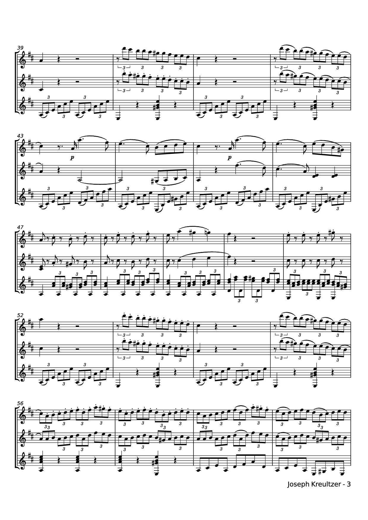 Page 3 of Sheet music PDF Trio III Guitar TAB - Zhest84