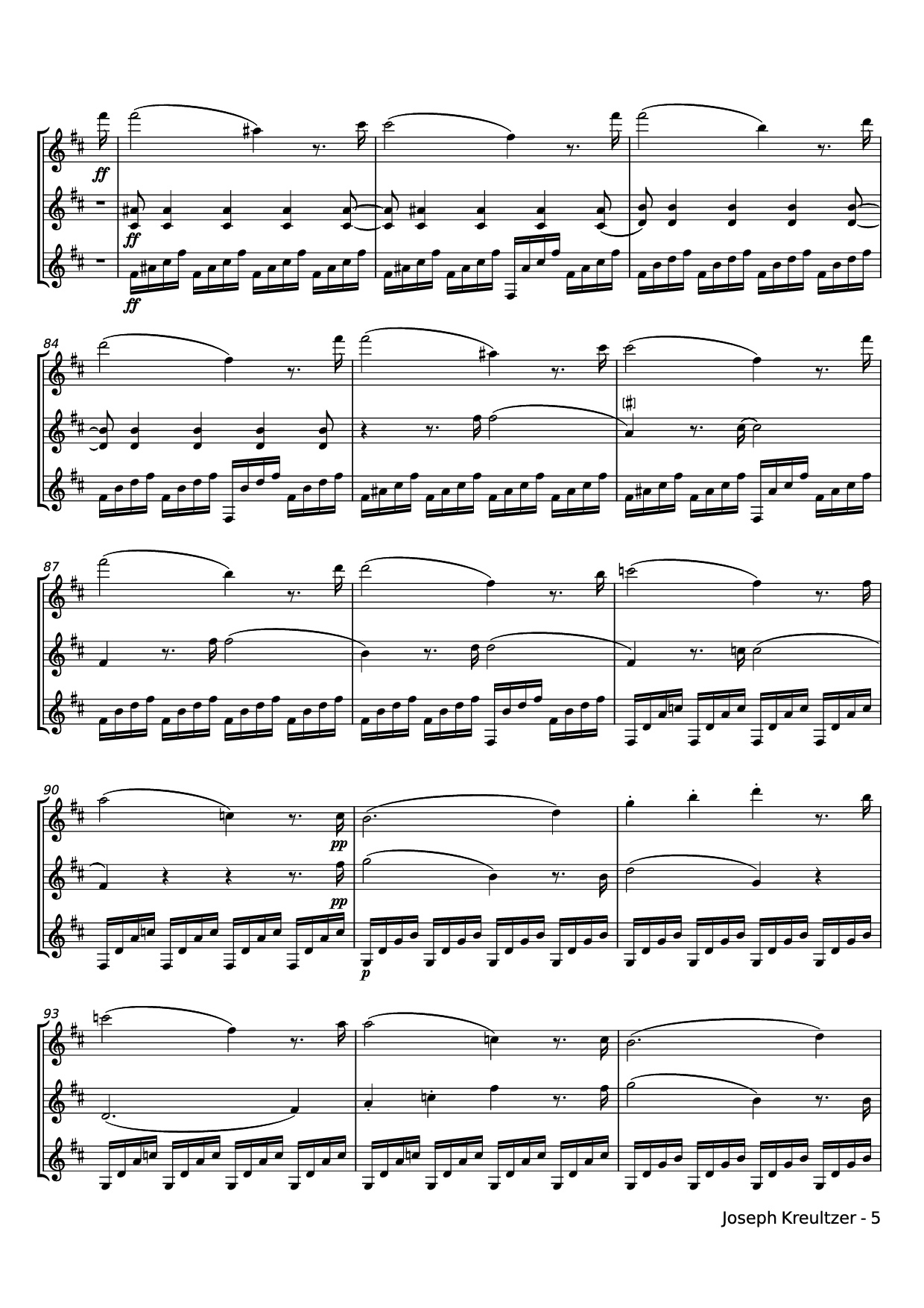 Page 5 of Sheet music PDF Trio III Guitar TAB - Zhest84