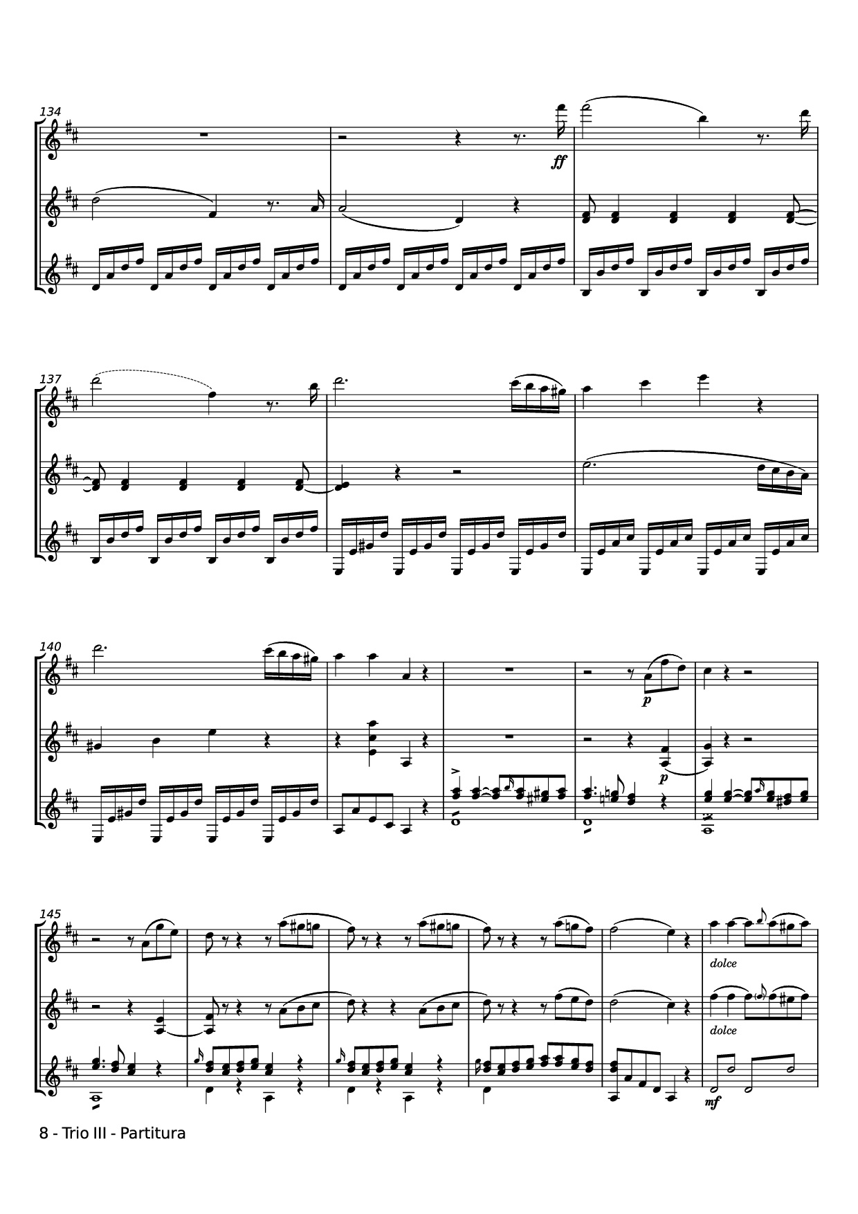 Page 8 of Sheet music PDF Trio III Guitar TAB - Zhest84