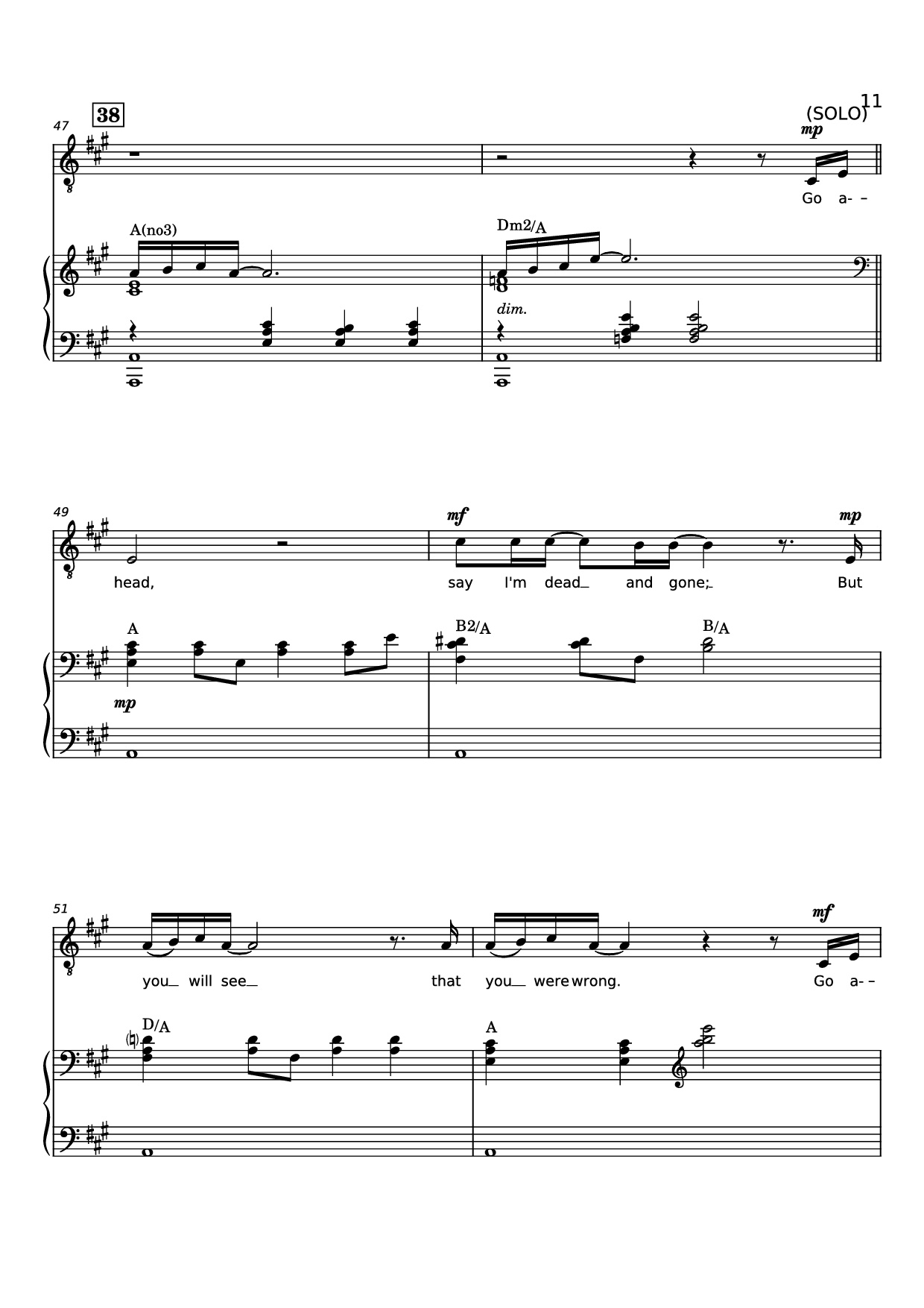 Page 11 of Sheet music PDF Piano Rise Again Piano - Words and Music by