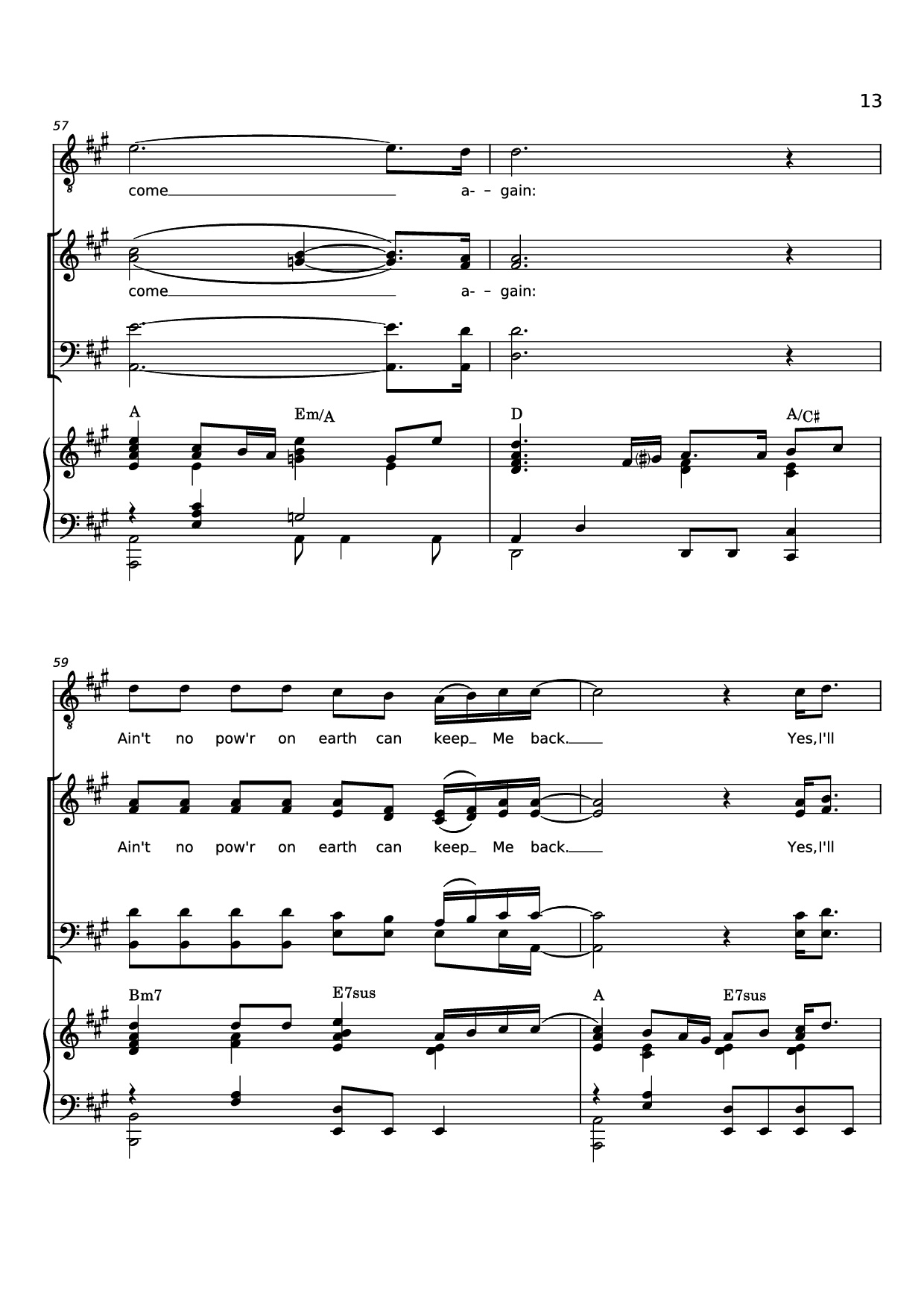 Page 13 of Sheet music PDF Piano Rise Again Piano - Words and Music by