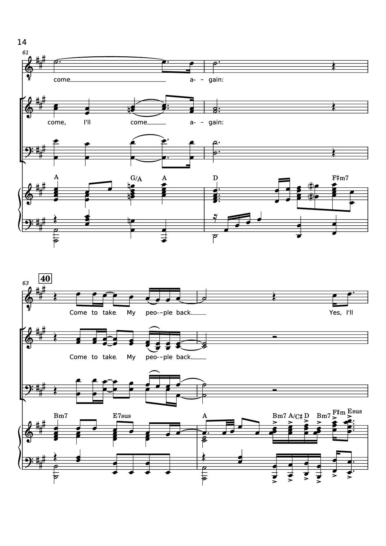Page 14 of Sheet music PDF Piano Rise Again Piano - Words and Music by