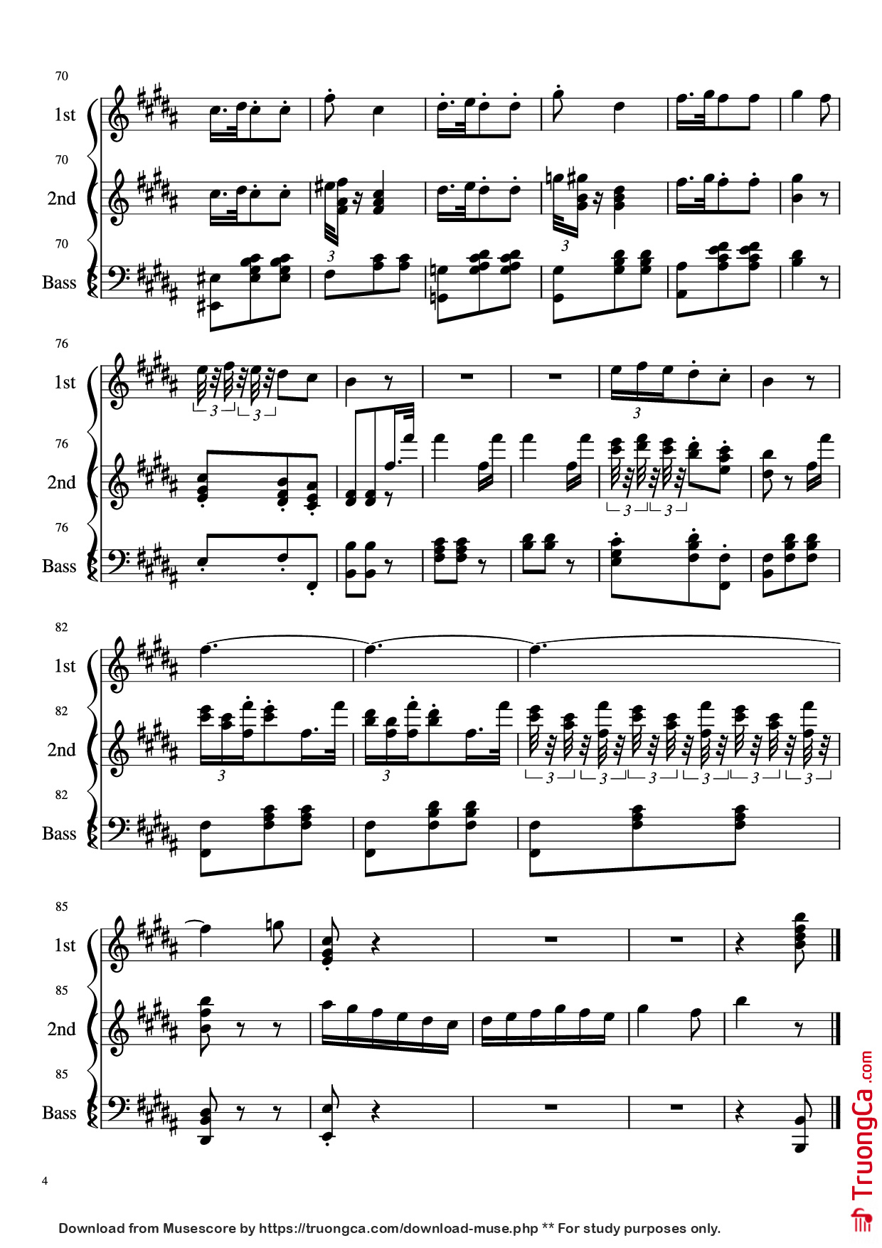 Page 4 of Sheet music PDF Piano La donna è mobile Piano - Undefined