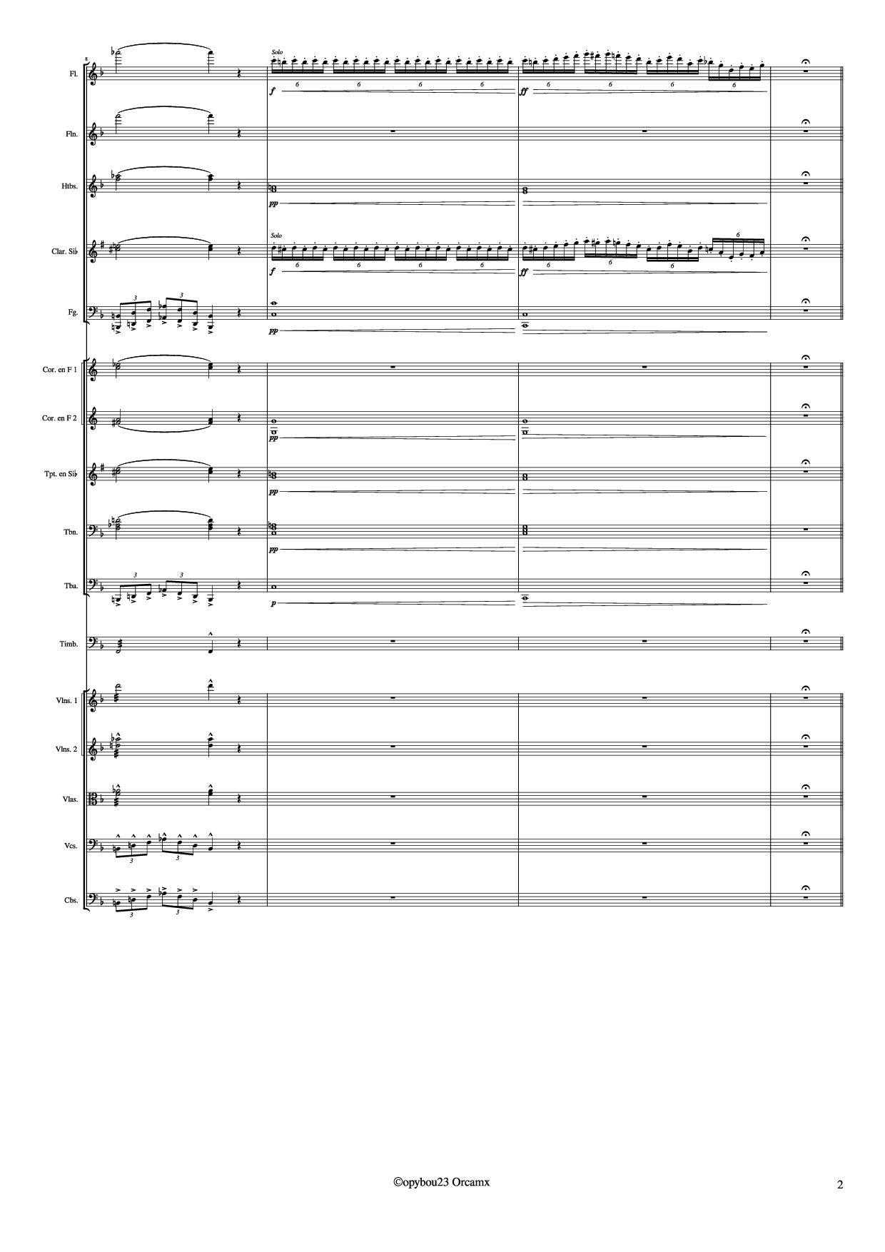 Page 2 of Sheet music PDF Coro de Esclavos Hebreos - G. Verdi