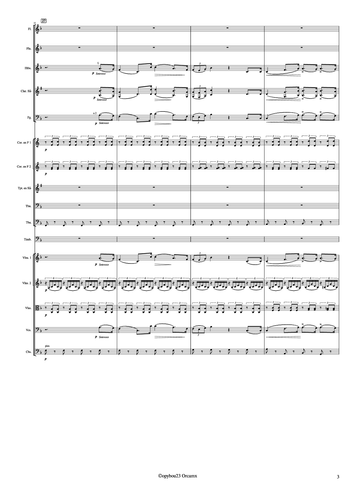 Page 3 of Sheet music PDF Coro de Esclavos Hebreos - G. Verdi