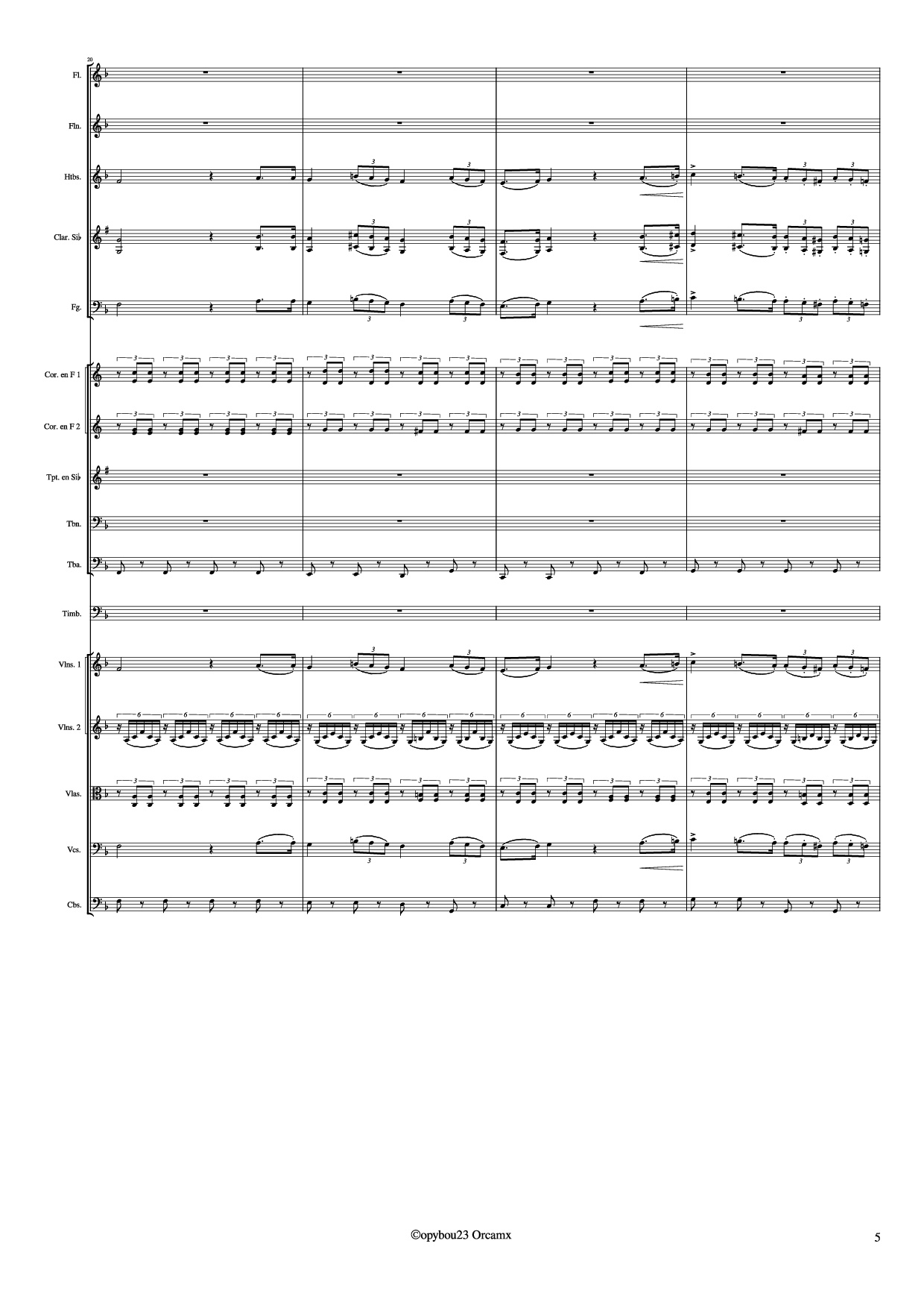 Page 5 of Sheet music PDF Coro de Esclavos Hebreos - G. Verdi