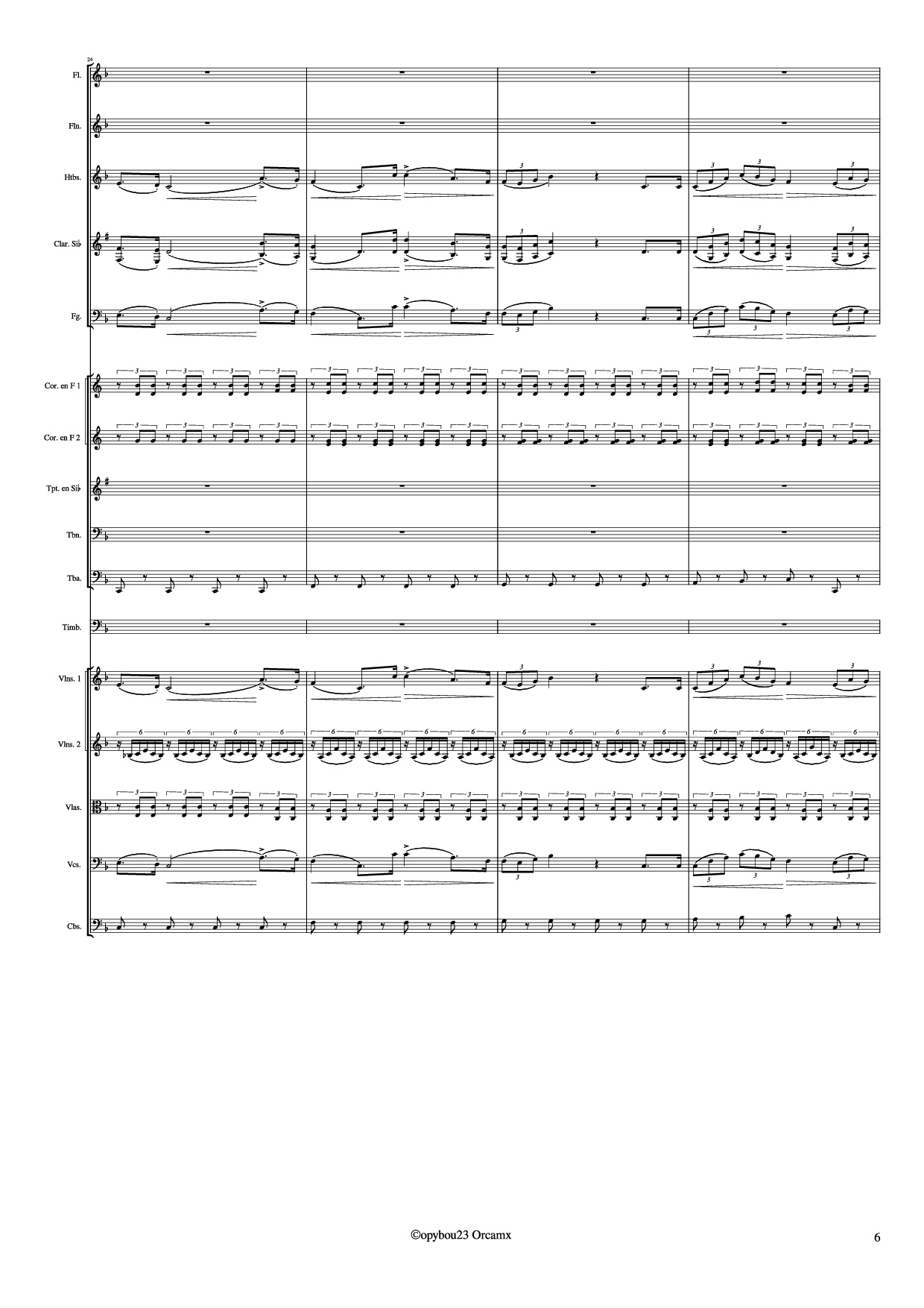 Page 6 of Sheet music PDF Coro de Esclavos Hebreos - G. Verdi