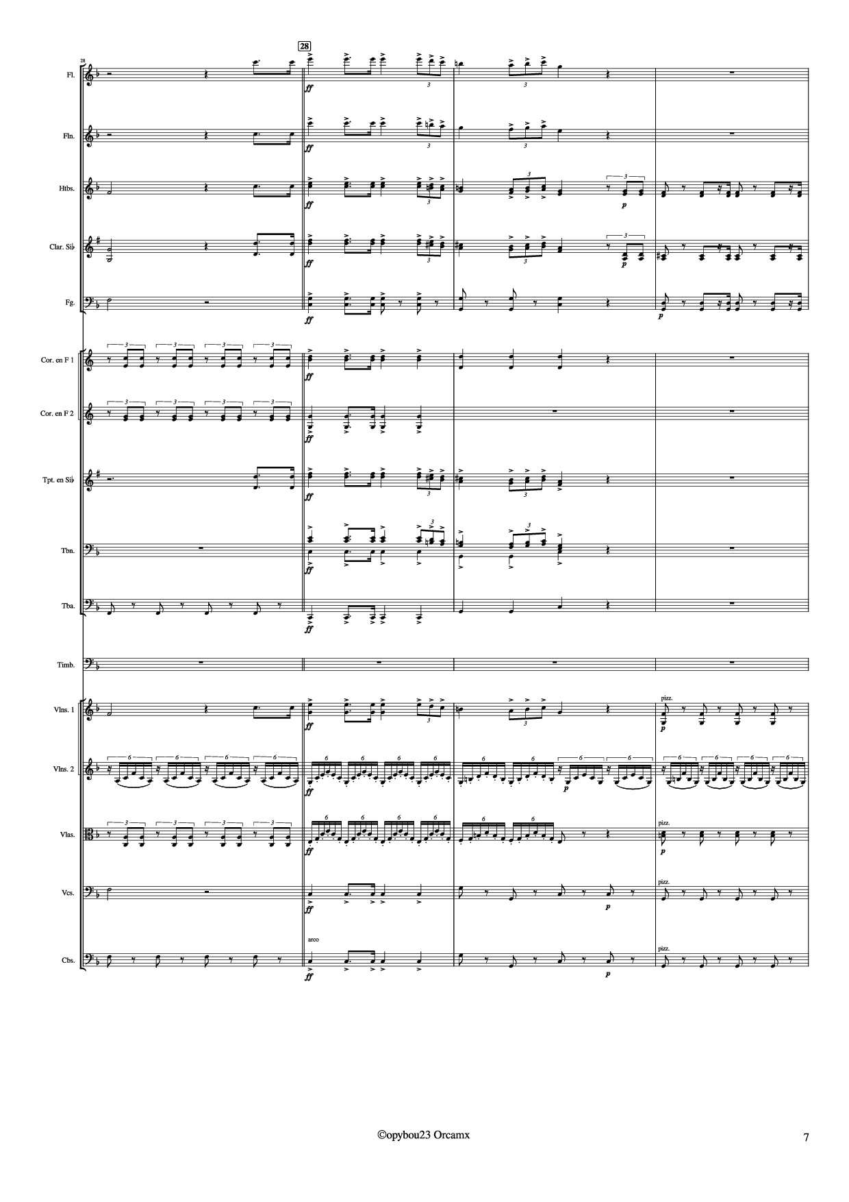Page 7 of Sheet music PDF Coro de Esclavos Hebreos - G. Verdi