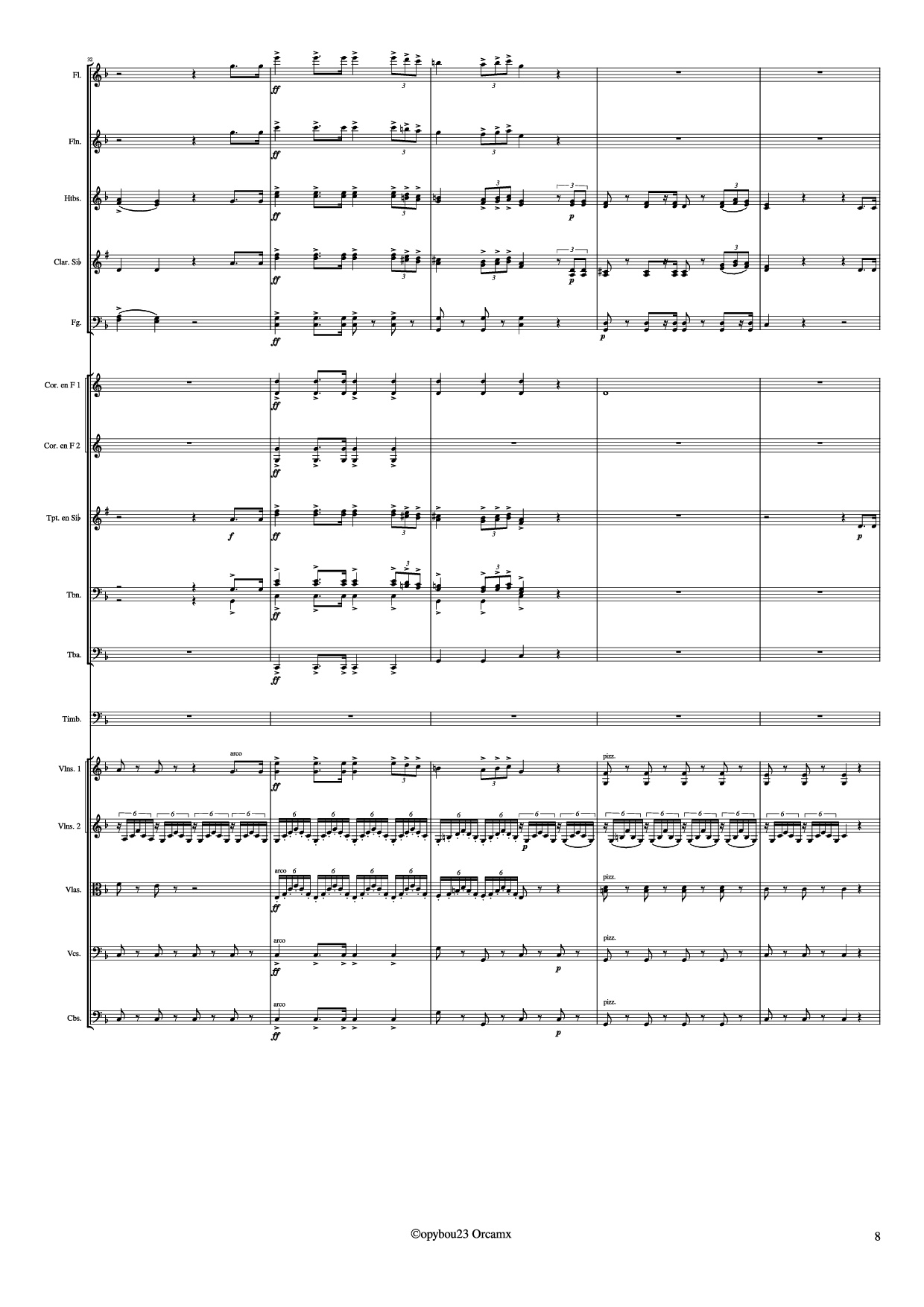 Page 8 of Sheet music PDF Coro de Esclavos Hebreos - G. Verdi
