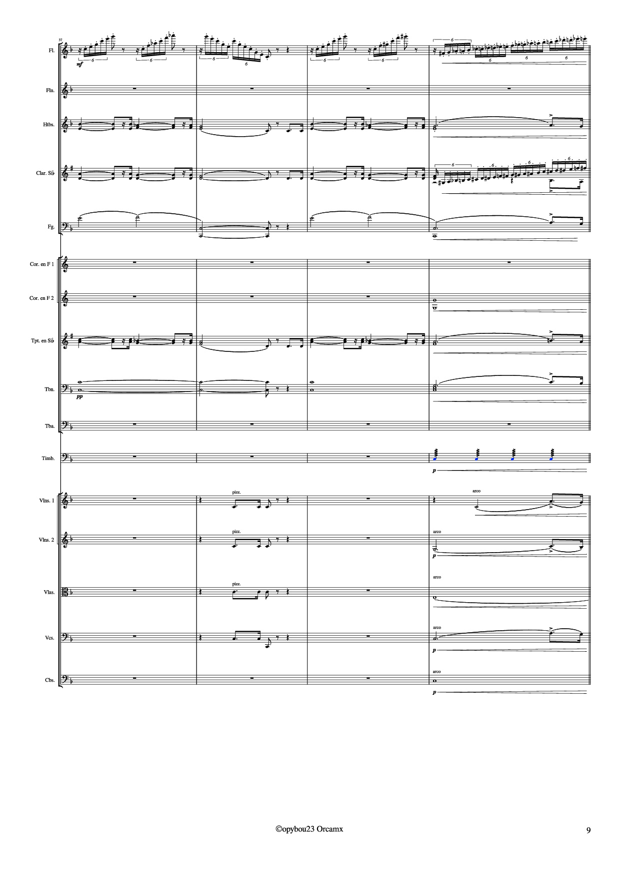 Page 9 of Sheet music PDF Coro de Esclavos Hebreos - G. Verdi