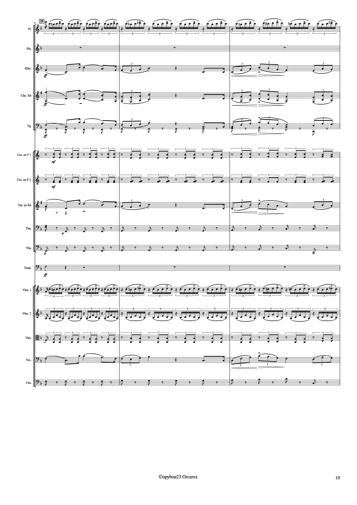 Page 10 of Sheet music PDF Coro de Esclavos Hebreos - G. Verdi