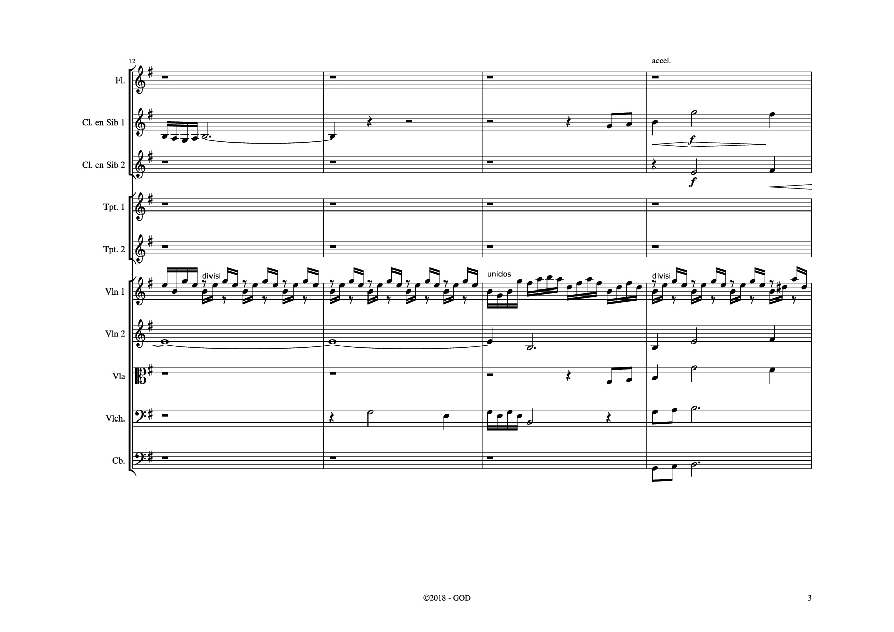 Page 3 of Sheet music PDF El Cóndor Pasa Violin - Daniel Alomía Robles (1871 - 1942