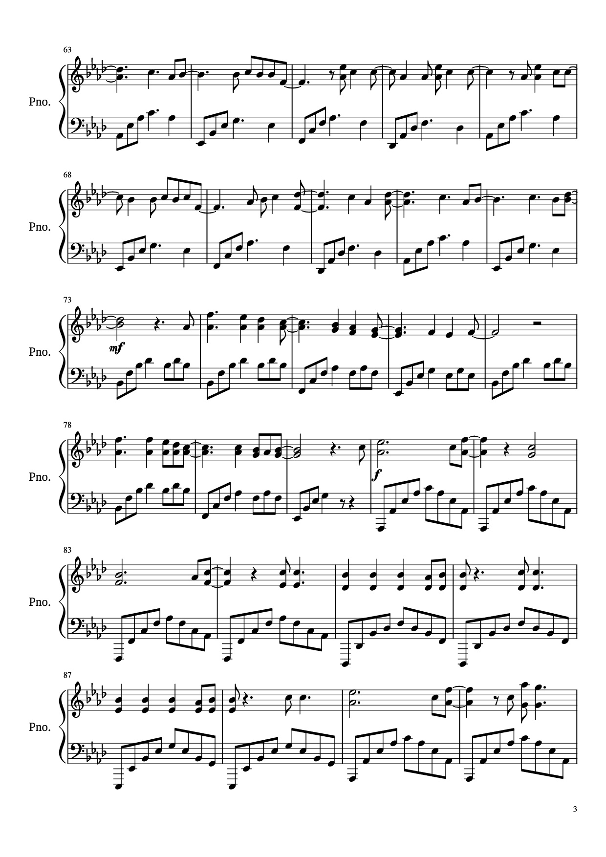 Page 3 of Sheet music PDF Piano All of me Piano - John Legend