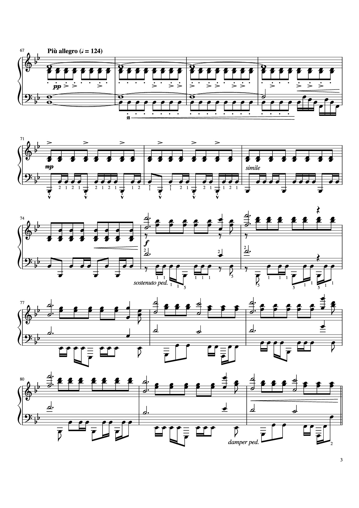 Page 3 of Sheet music PDF Piano Alpha Piano - Daniel Rosenfeld