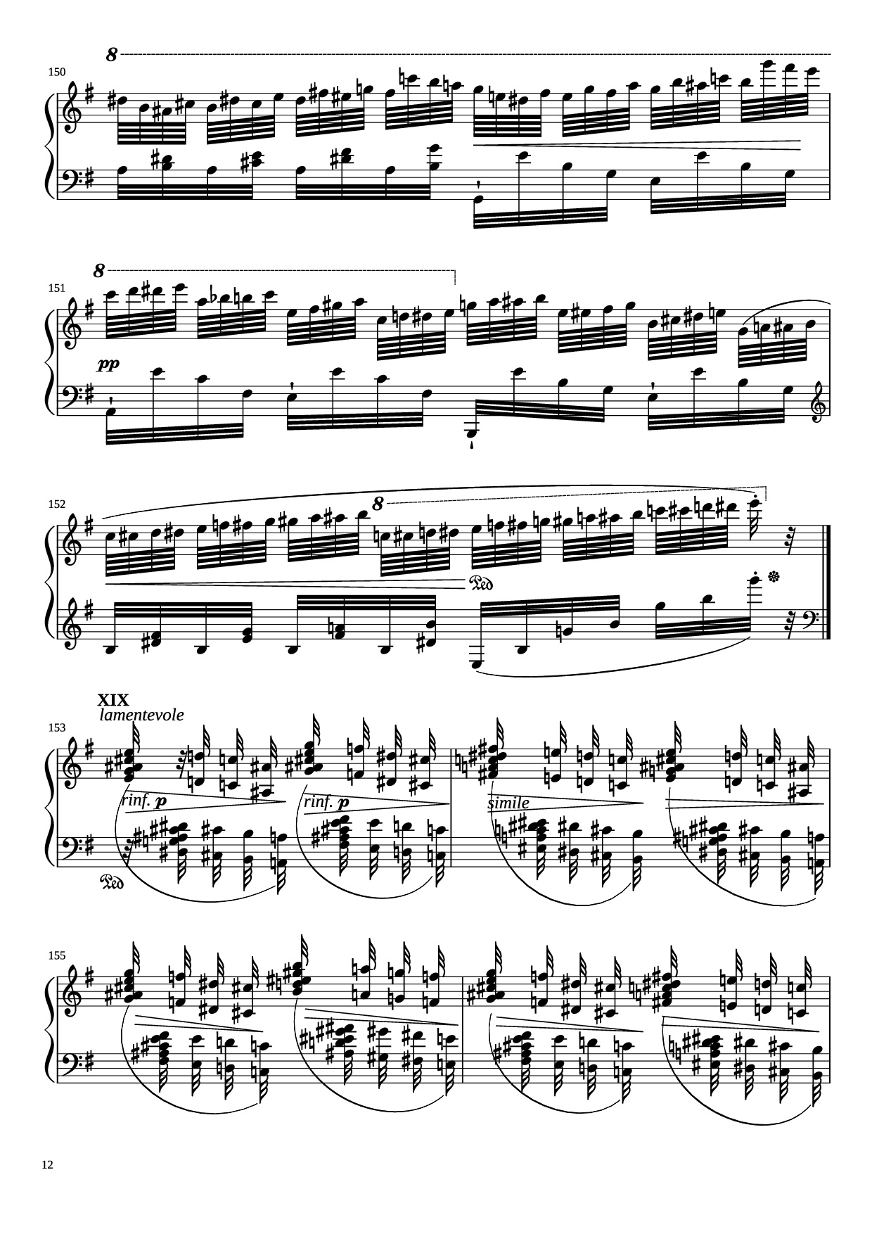 Page 12 of Sheet music PDF Piano Étude in E Minor Piano - Charles-Valentin Alkan