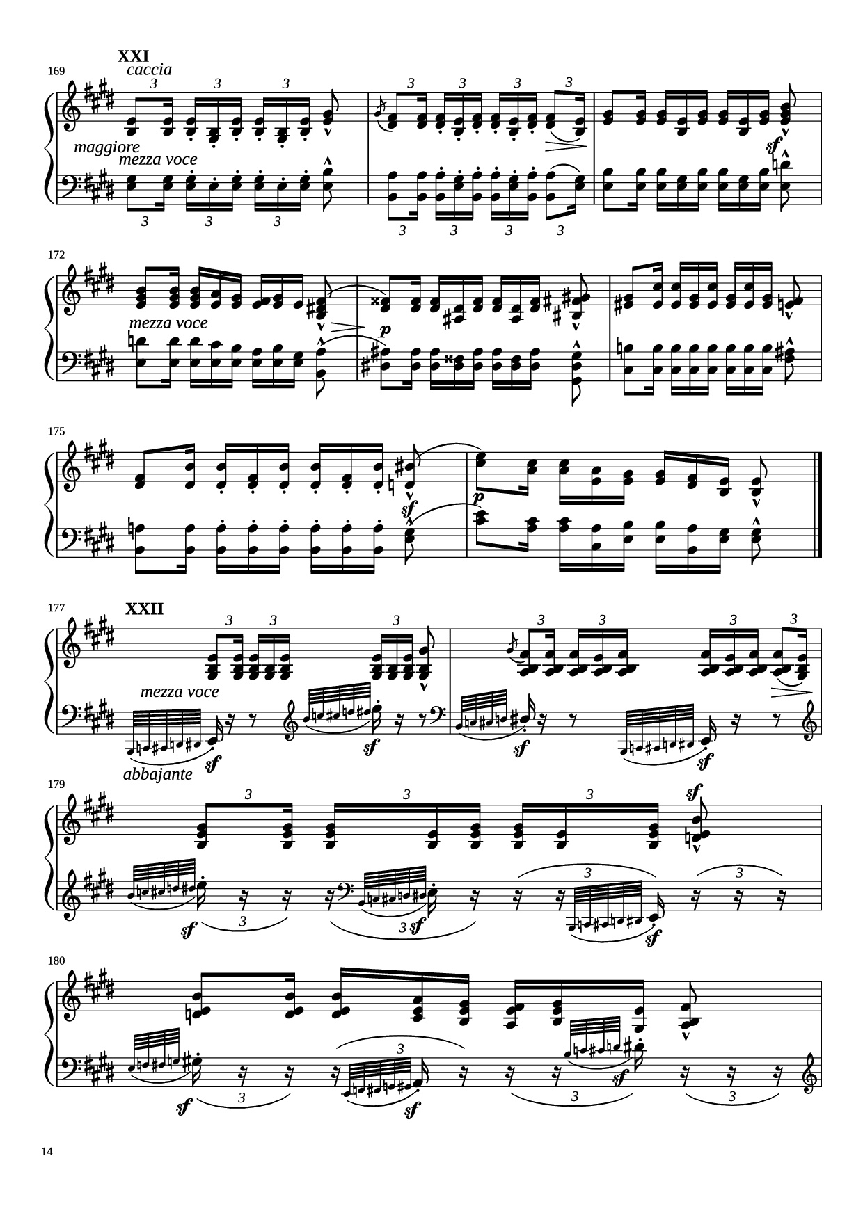 Page 14 of Sheet music PDF Piano Étude in E Minor Piano - Charles-Valentin Alkan