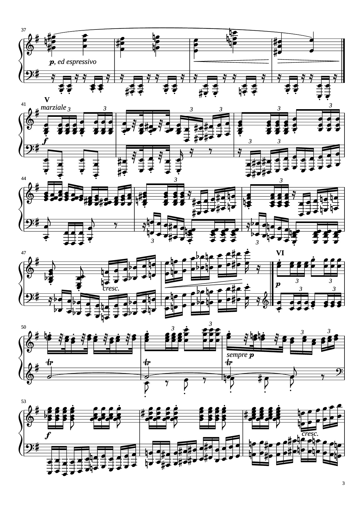 Page 3 of Sheet music PDF Piano Étude in E Minor Piano - Charles-Valentin Alkan