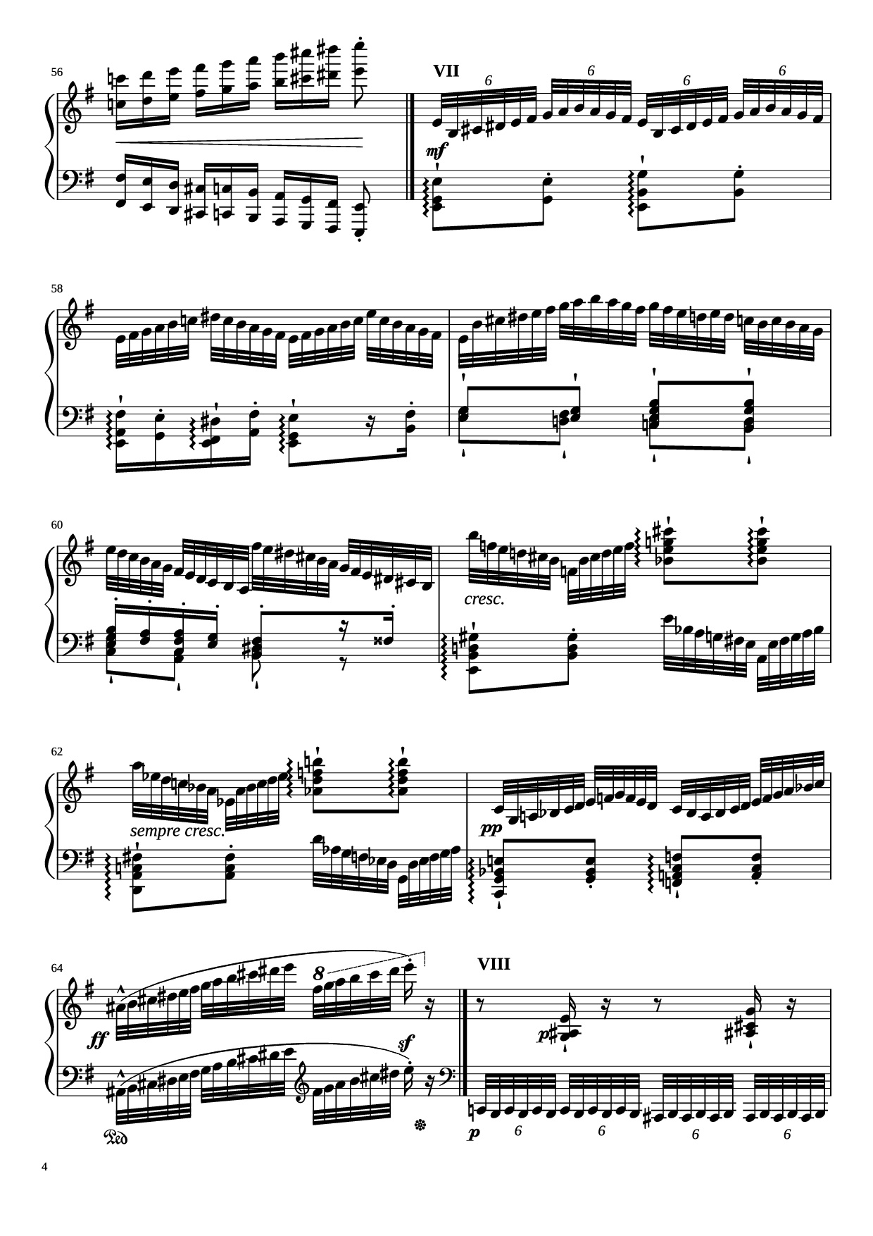 Page 4 of Sheet music PDF Piano Étude in E Minor Piano - Charles-Valentin Alkan