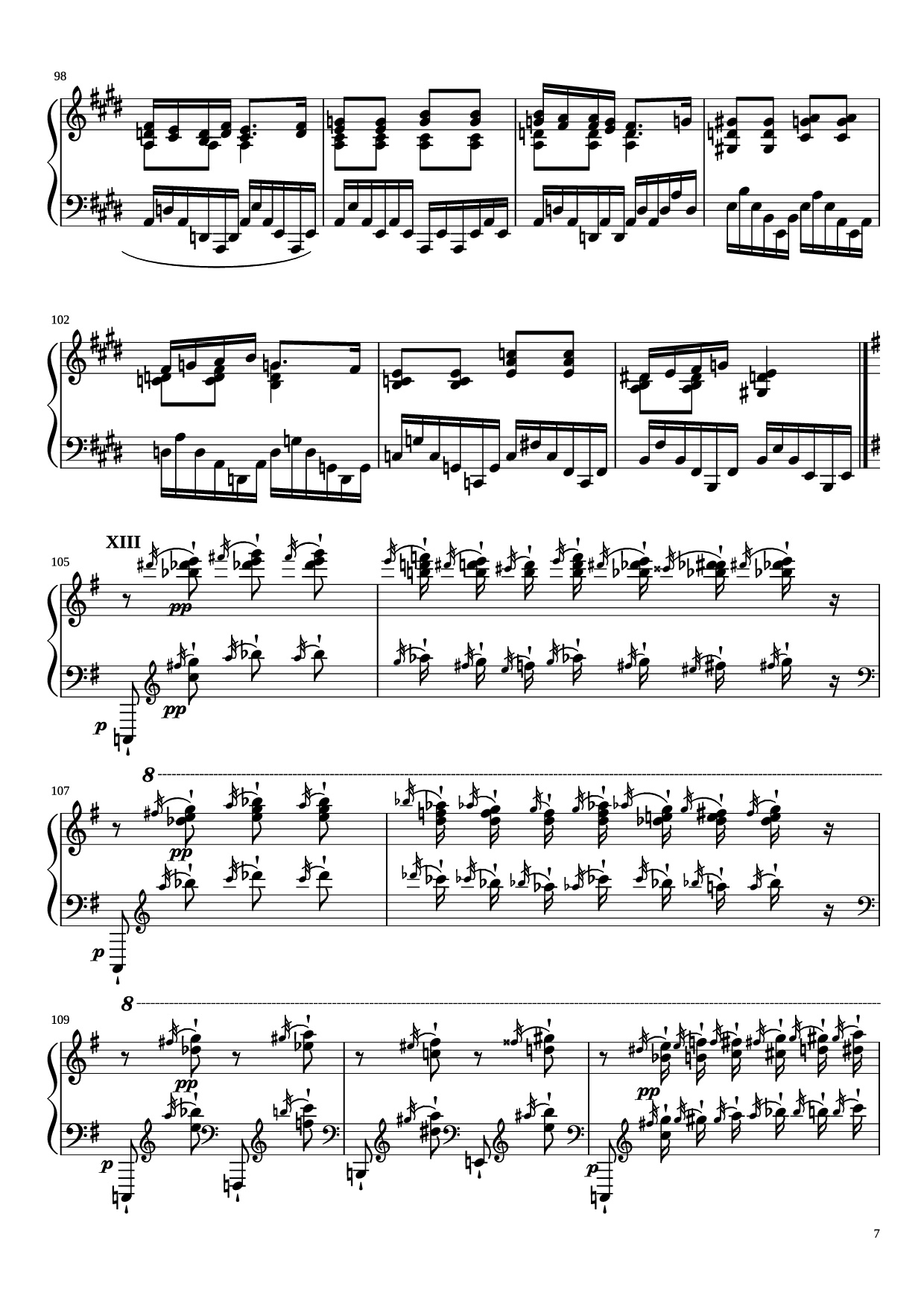 Page 7 of Sheet music PDF Piano Étude in E Minor Piano - Charles-Valentin Alkan