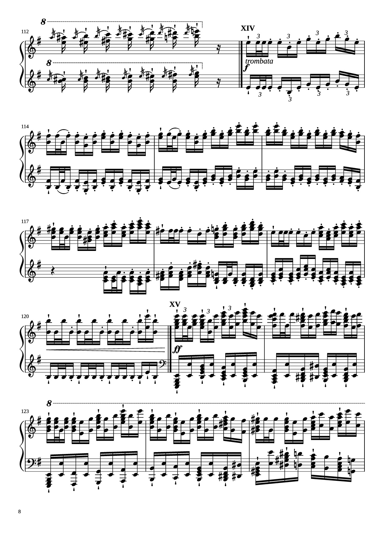 Page 8 of Sheet music PDF Piano Étude in E Minor Piano - Charles-Valentin Alkan