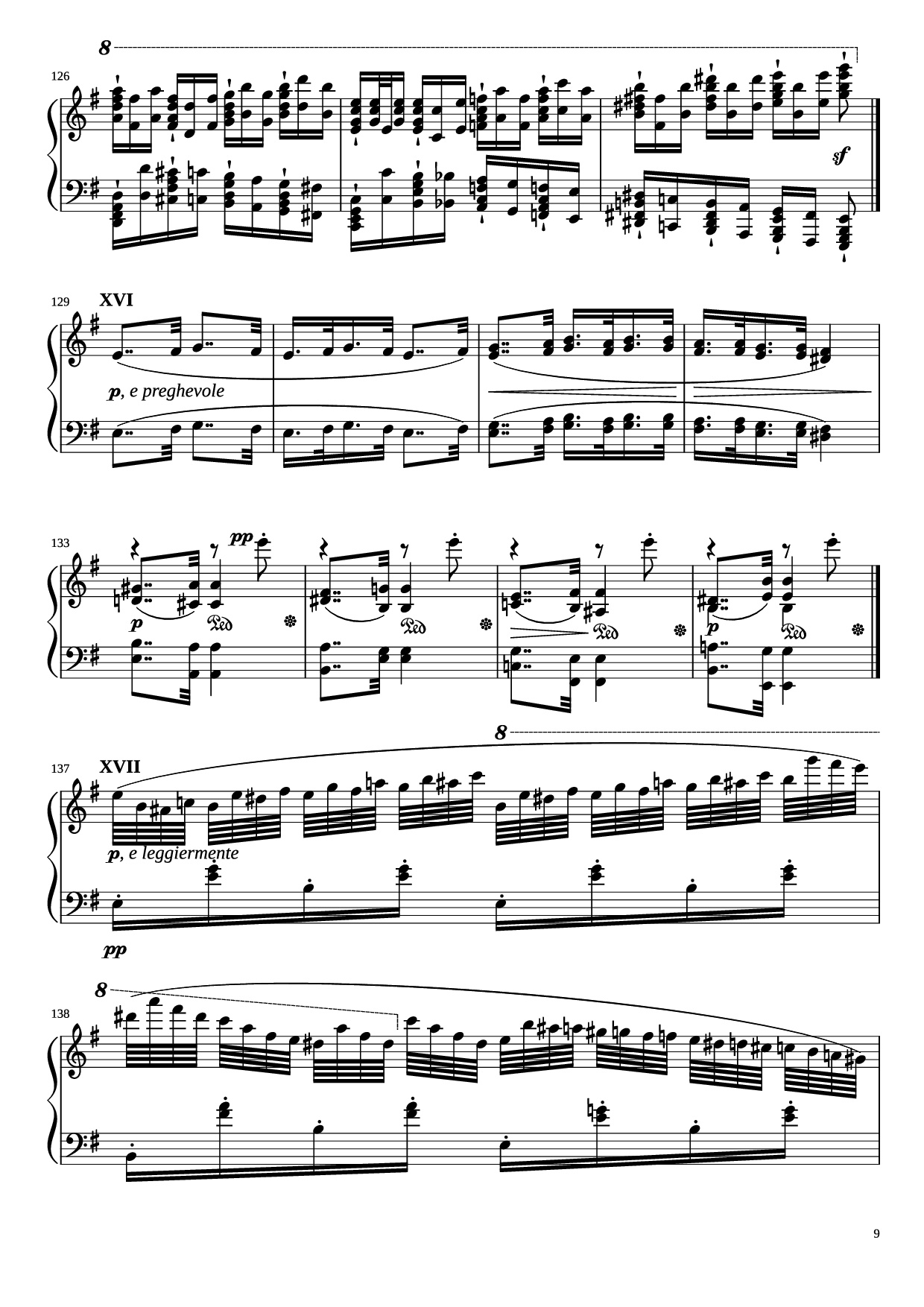 Page 9 of Sheet music PDF Piano Étude in E Minor Piano - Charles-Valentin Alkan