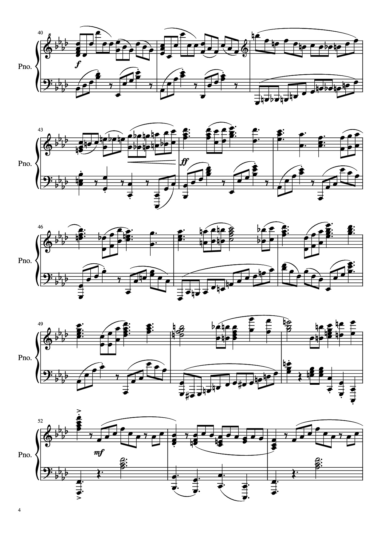 Page 4 of Sheet music PDF Piano LILI Piano - Rigel Theatre