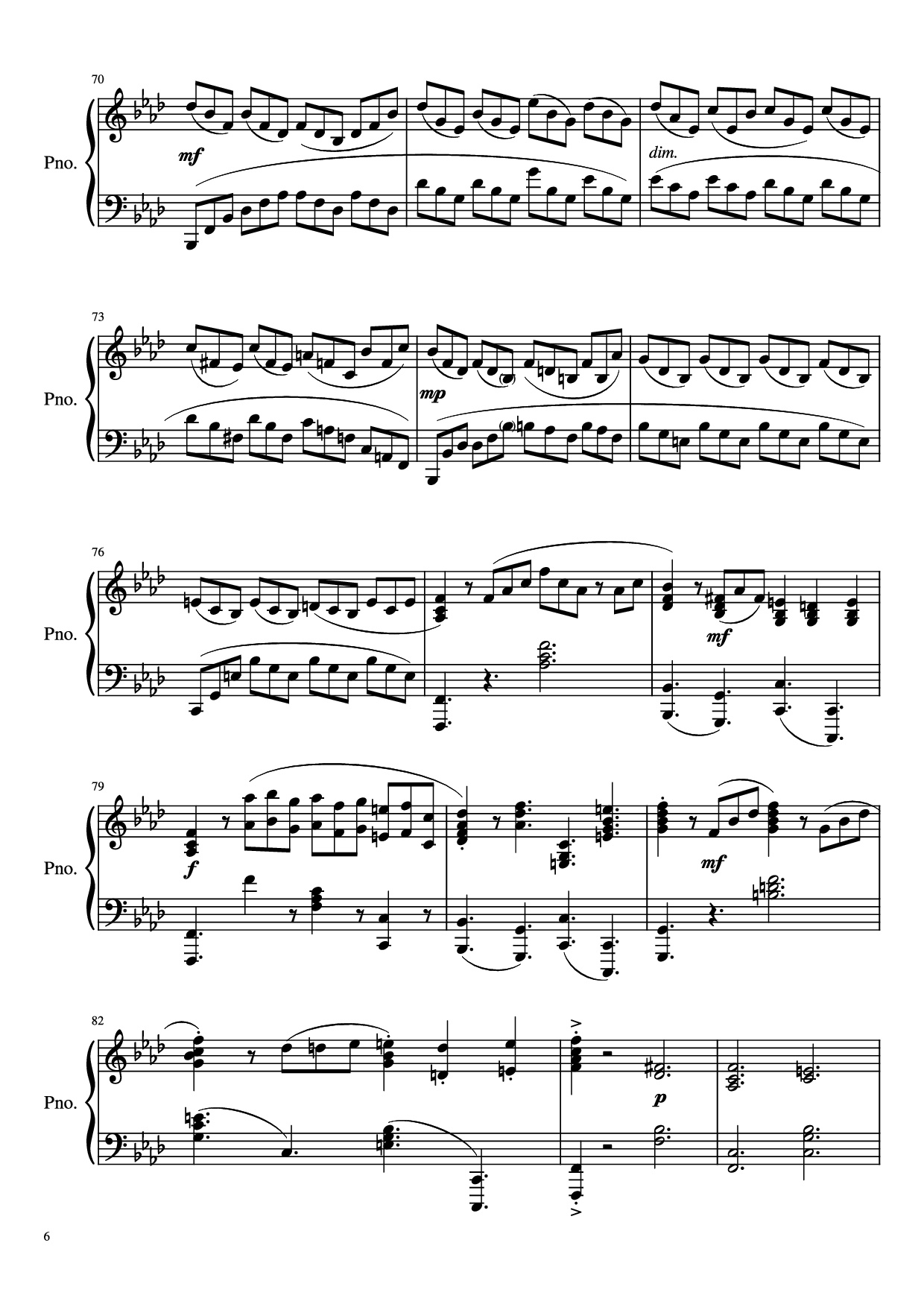 Page 6 of Sheet music PDF Piano LILI Piano - Rigel Theatre