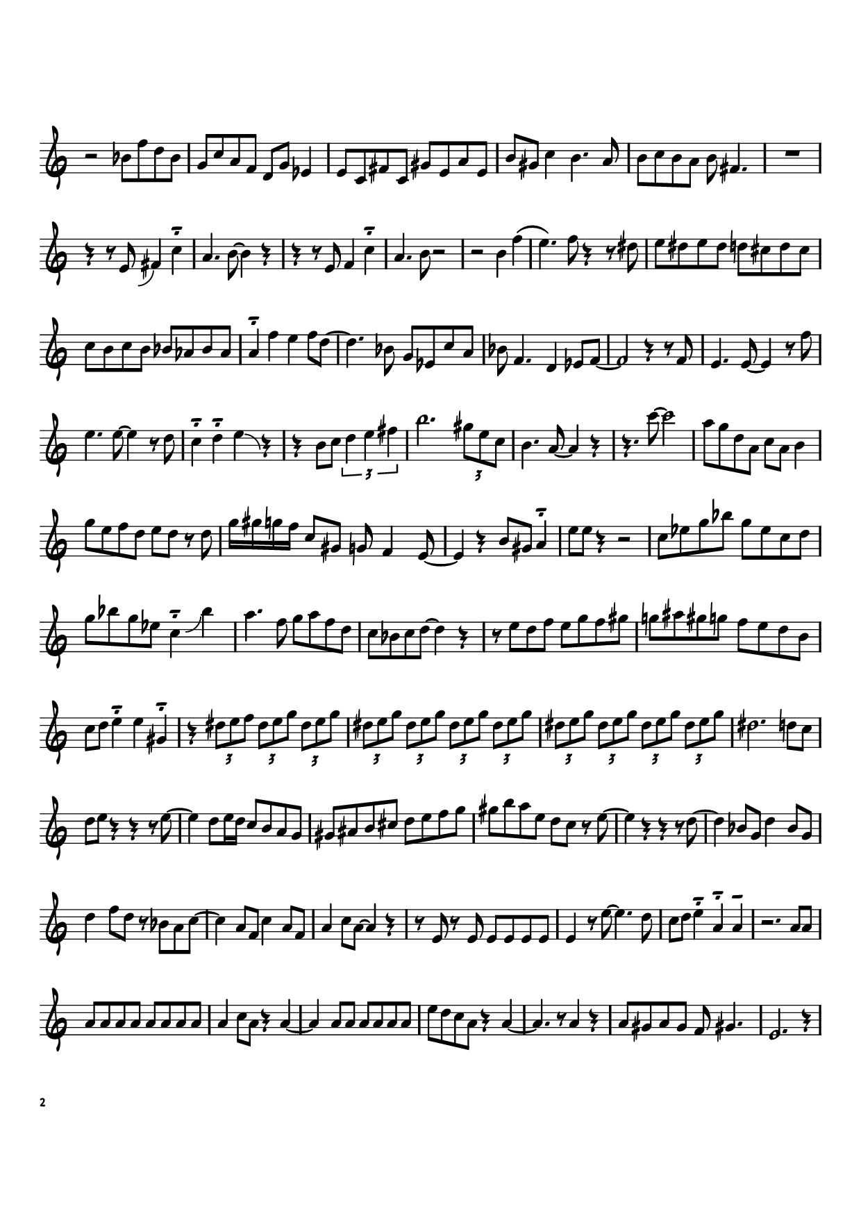 Page 2 of Sheet music PDF Piano Blue Bossa Piano - Selections From Blue Bossa Arranged by Yasuhiro Fujii Saxophone School