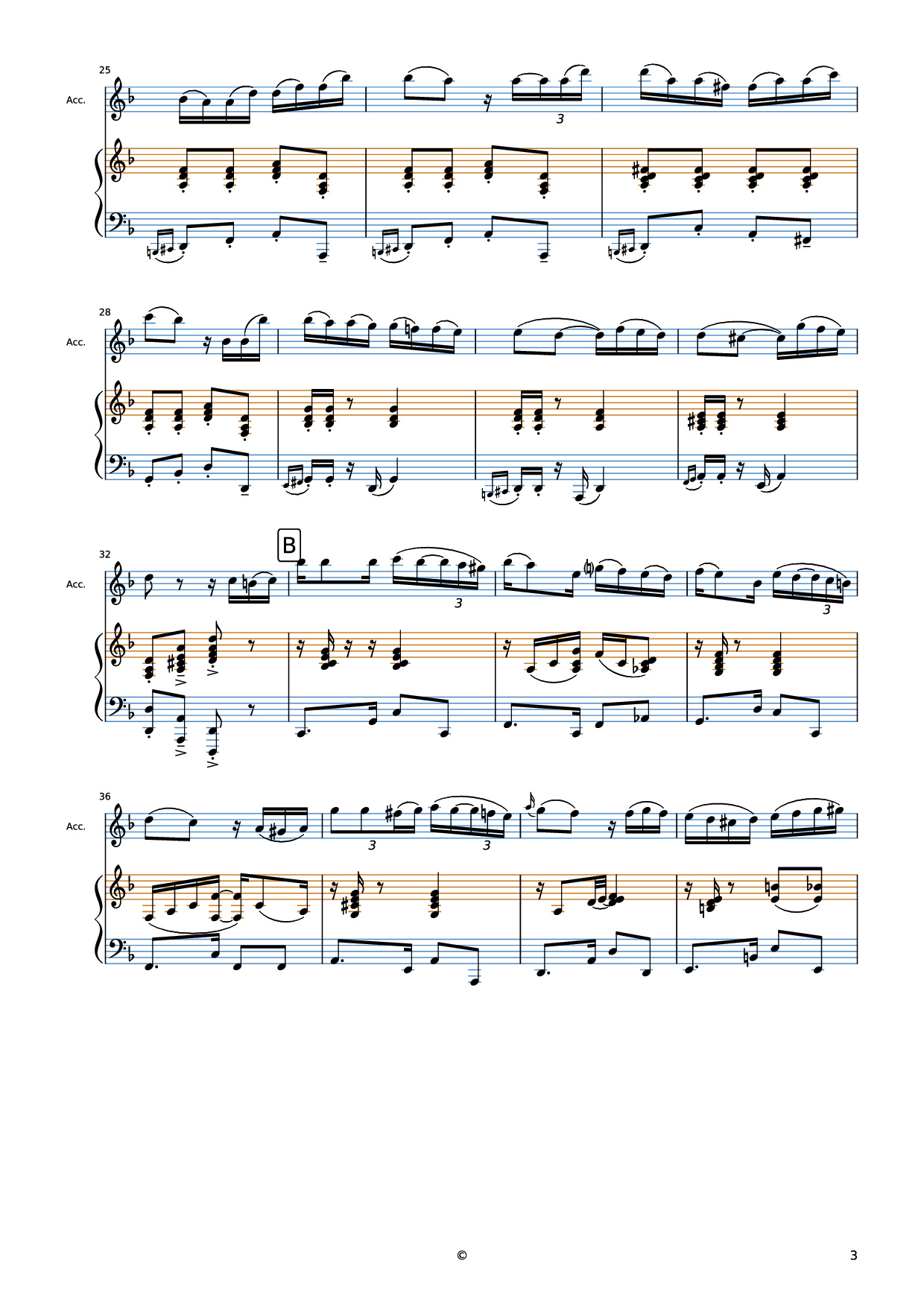 Page 3 of Sheet music PDF Piano El Choclo Piano - Undefined