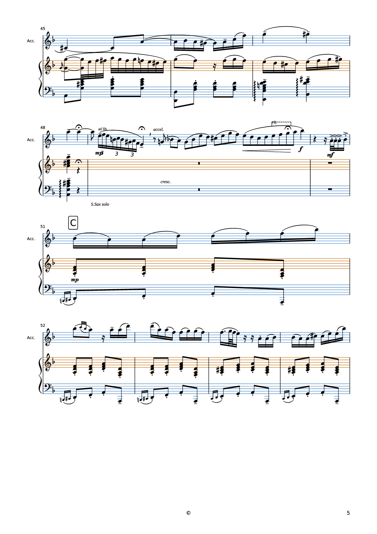 Page 5 of Sheet music PDF Piano El Choclo Piano - Undefined