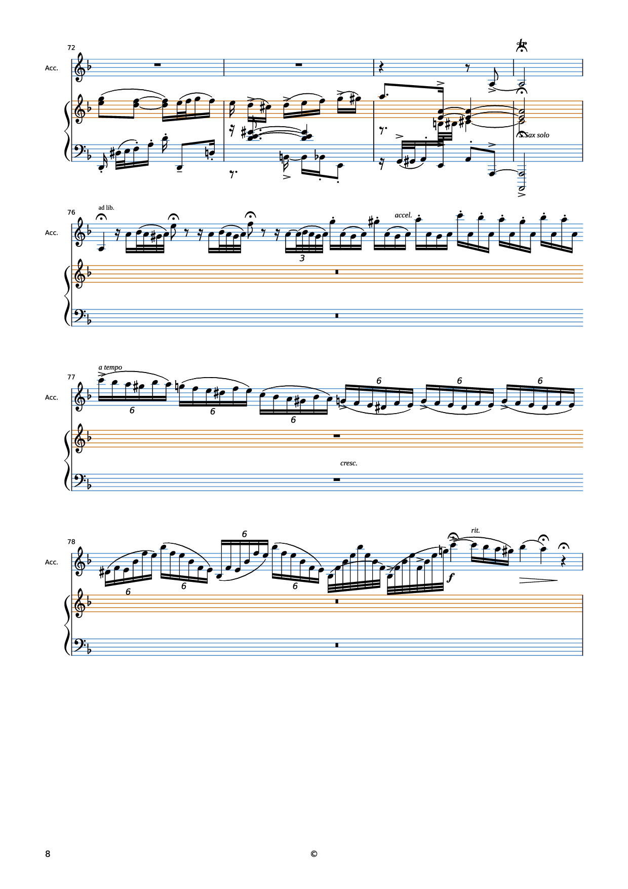Page 8 of Sheet music PDF Piano El Choclo Piano - Undefined