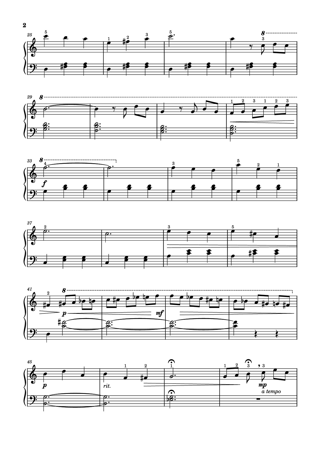 Page 2 of Sheet music PDF Piano Married Life (Theme from Up) Piano - Michael Giacchino