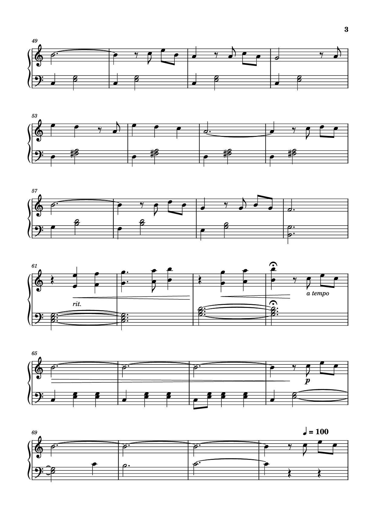 Page 3 of Sheet music PDF Piano Married Life (Theme from Up) Piano - Michael Giacchino
