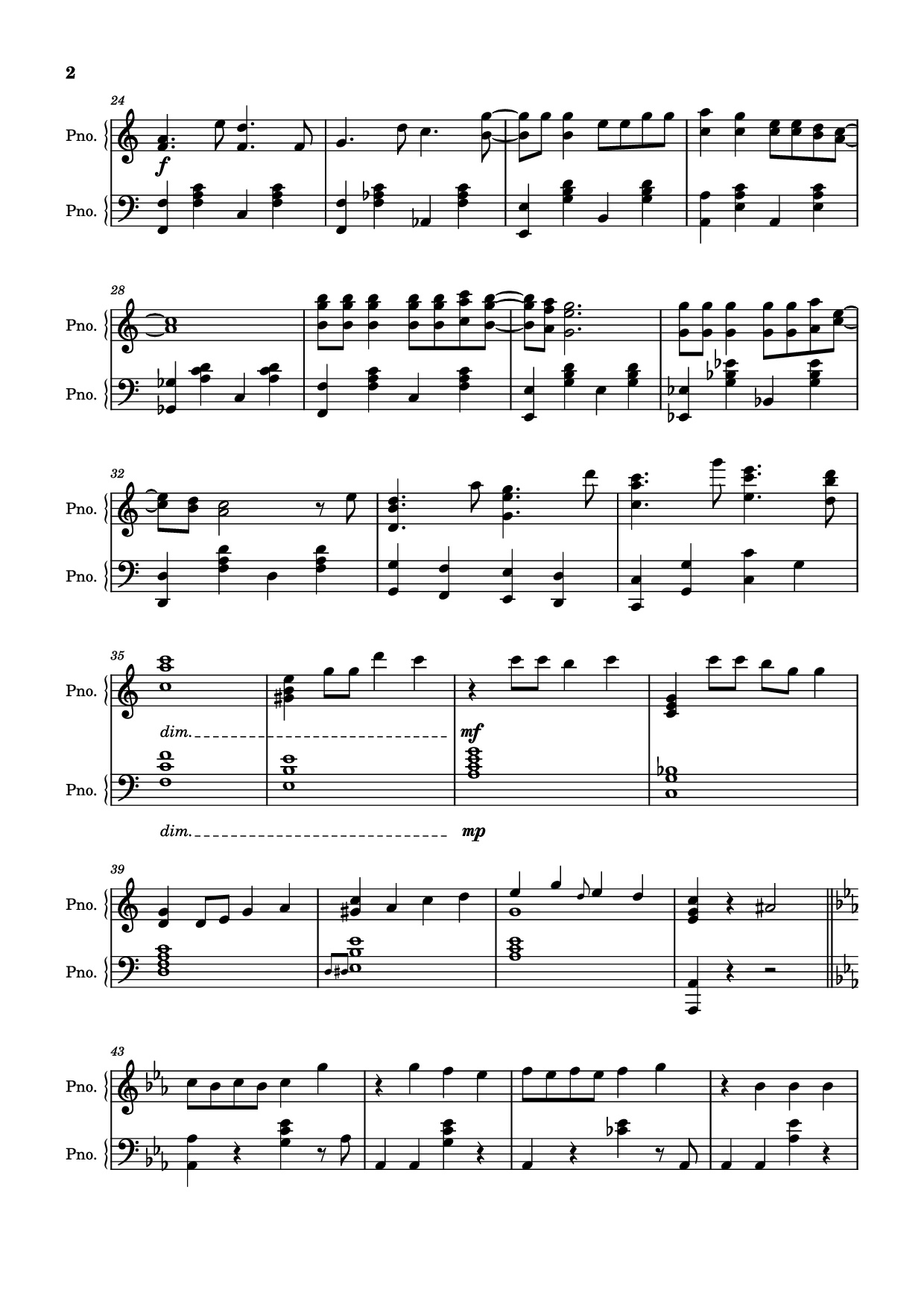 Page 2 of Sheet music PDF Piano Being low as dirt, taking what