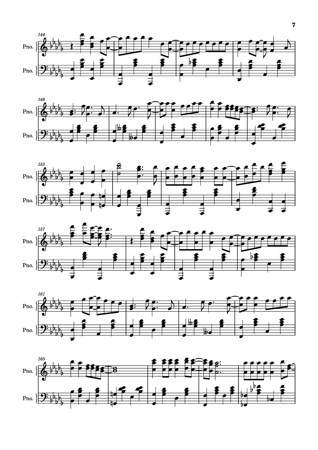 Page 7 of Sheet music PDF Piano Being low as dirt, taking what