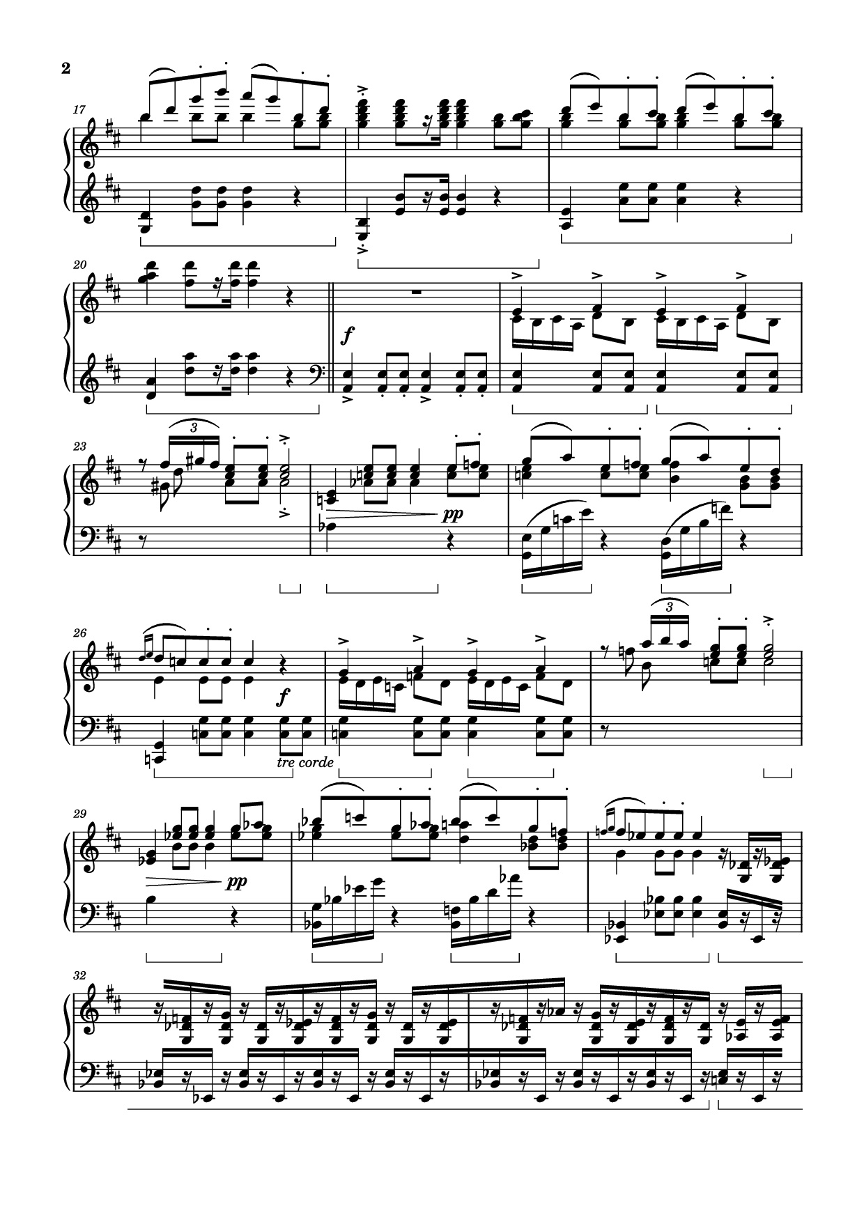 Page 2 of Sheet music PDF Piano Wedding Day at Troldhaugen Piano - Vincent